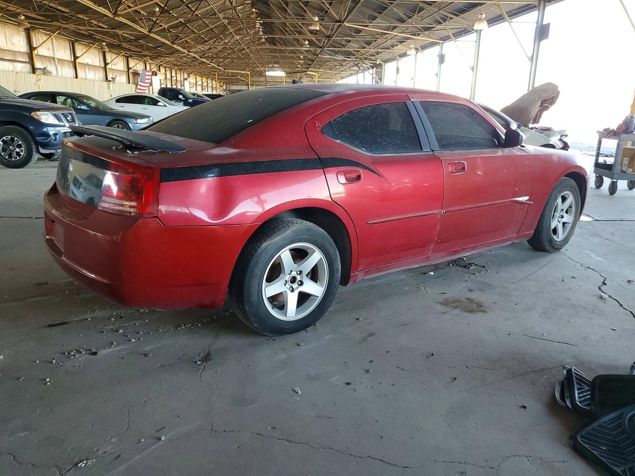 2008 Dodge Charger Red vin: 2B3KA43R58H194749