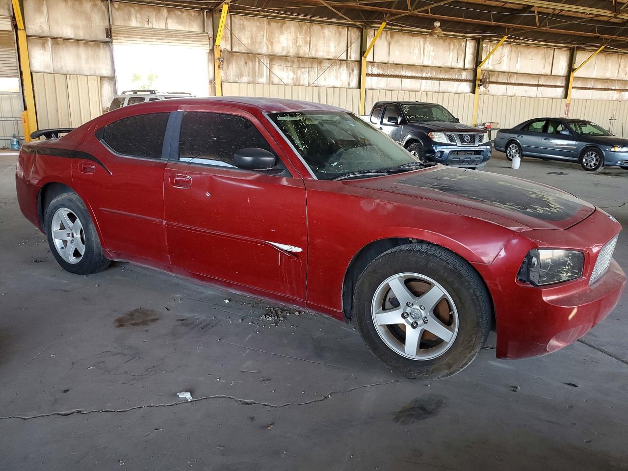 2008 Dodge Charger Red vin: 2B3KA43R58H194749