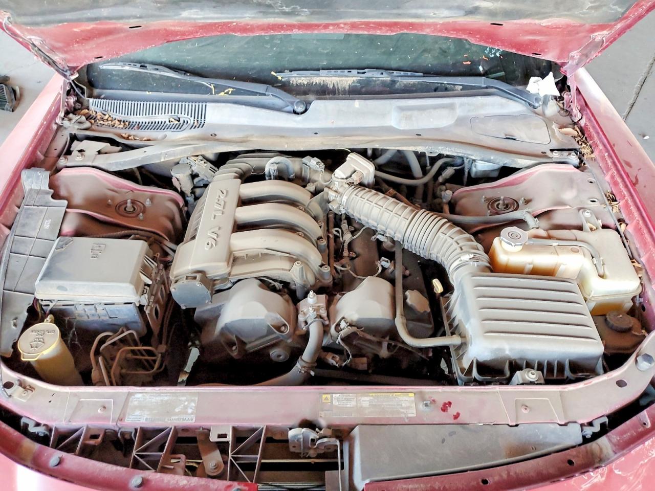 2008 Dodge Charger Red vin: 2B3KA43R58H194749
