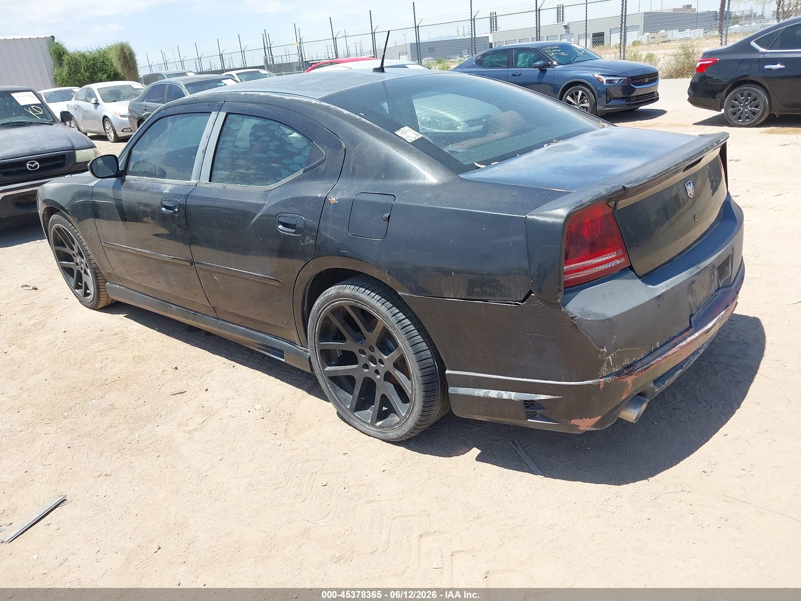 2008 Dodge Charger   Black vin: 2B3KA43R68H277221