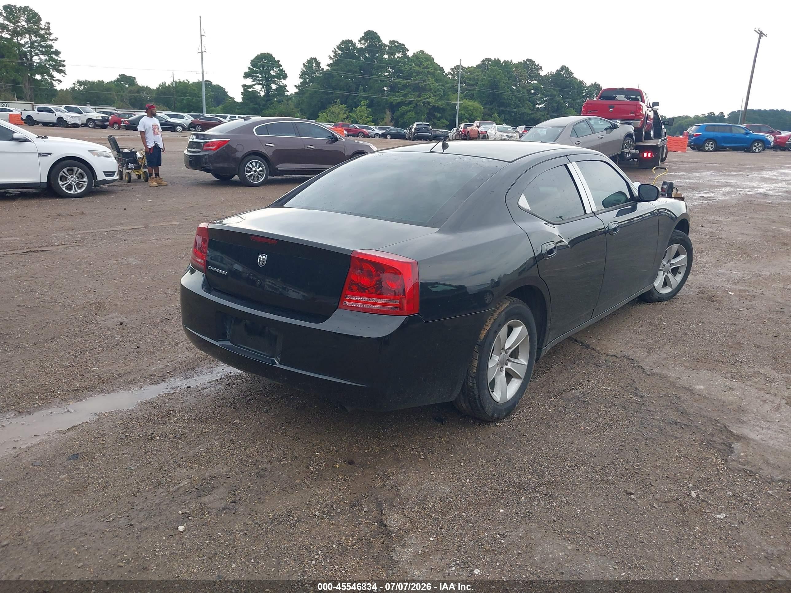 2008 Dodge Charger   Black vin: 2B3KA43R78H105988