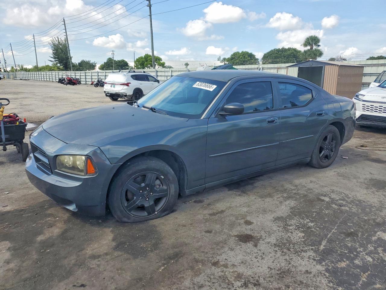2007 Dodge Charger Se Gray vin: 2B3KA43R87H797001