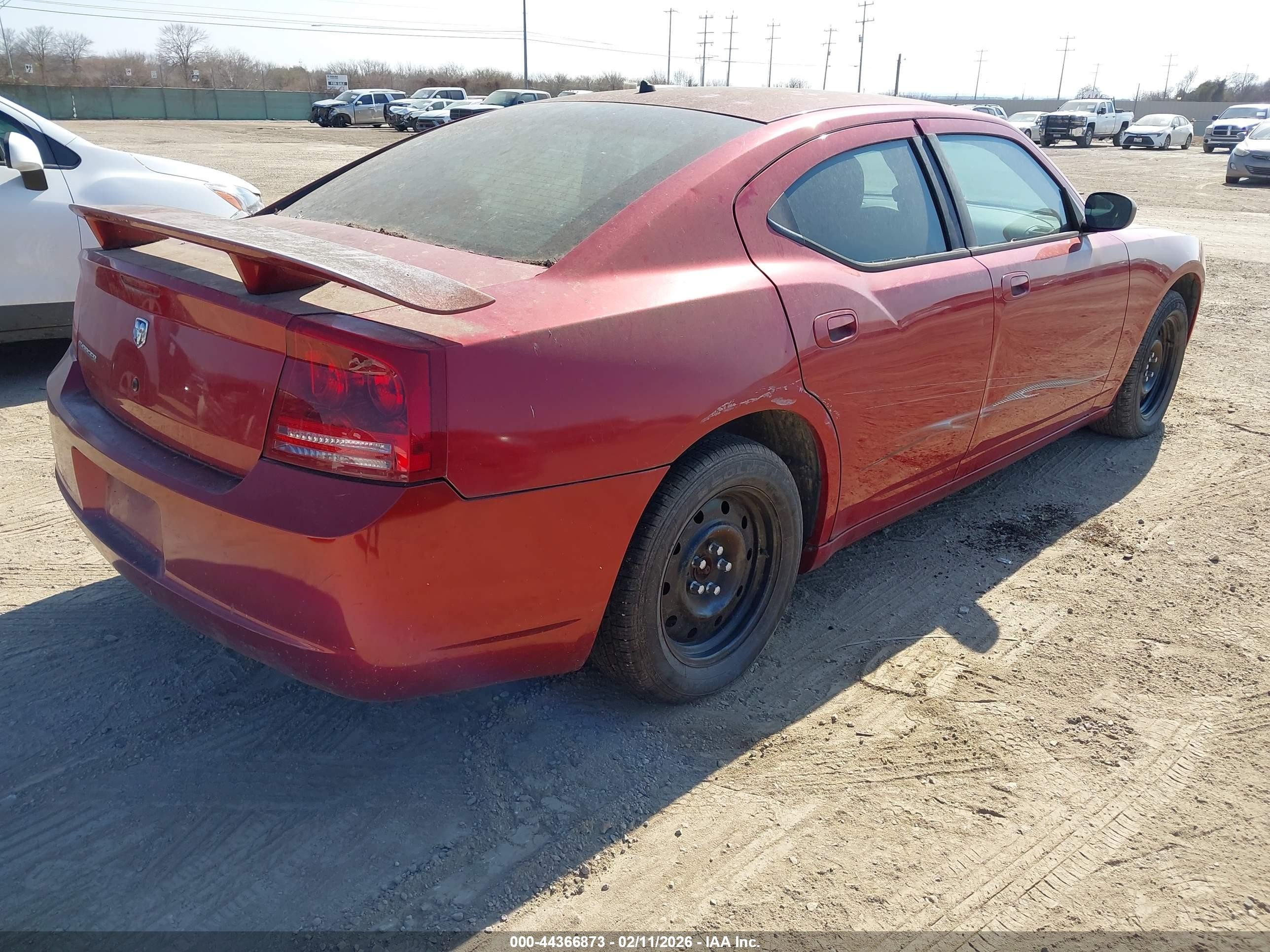 2008 Dodge Charger   Red vin: 2B3KA43RX8H324122