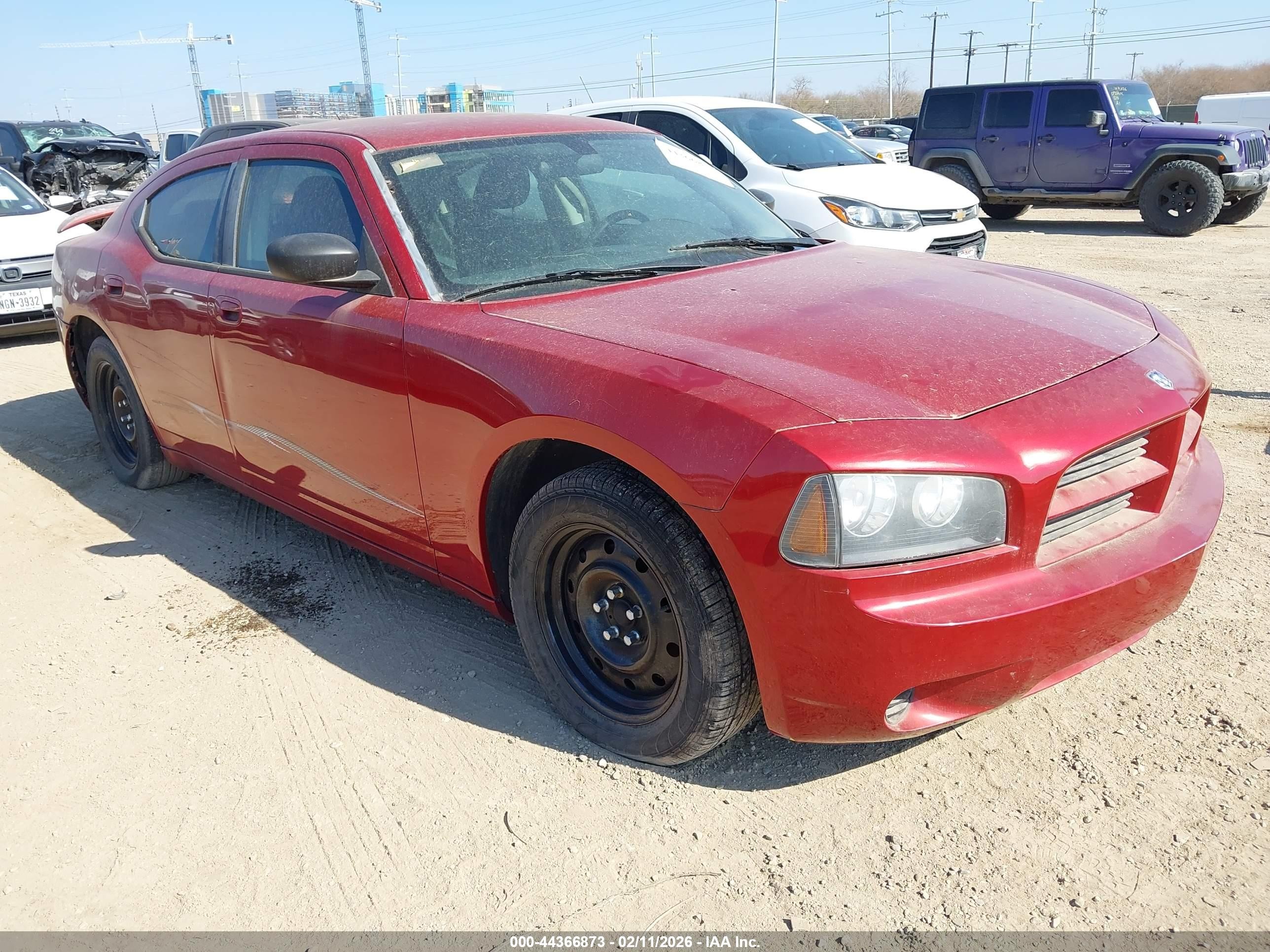 2008 Dodge Charger   Red vin: 2B3KA43RX8H324122