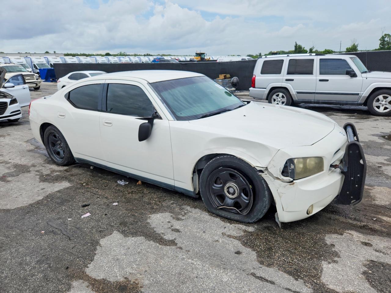 2009 Dodge Charger White vin: 2B3KA43T29H639817