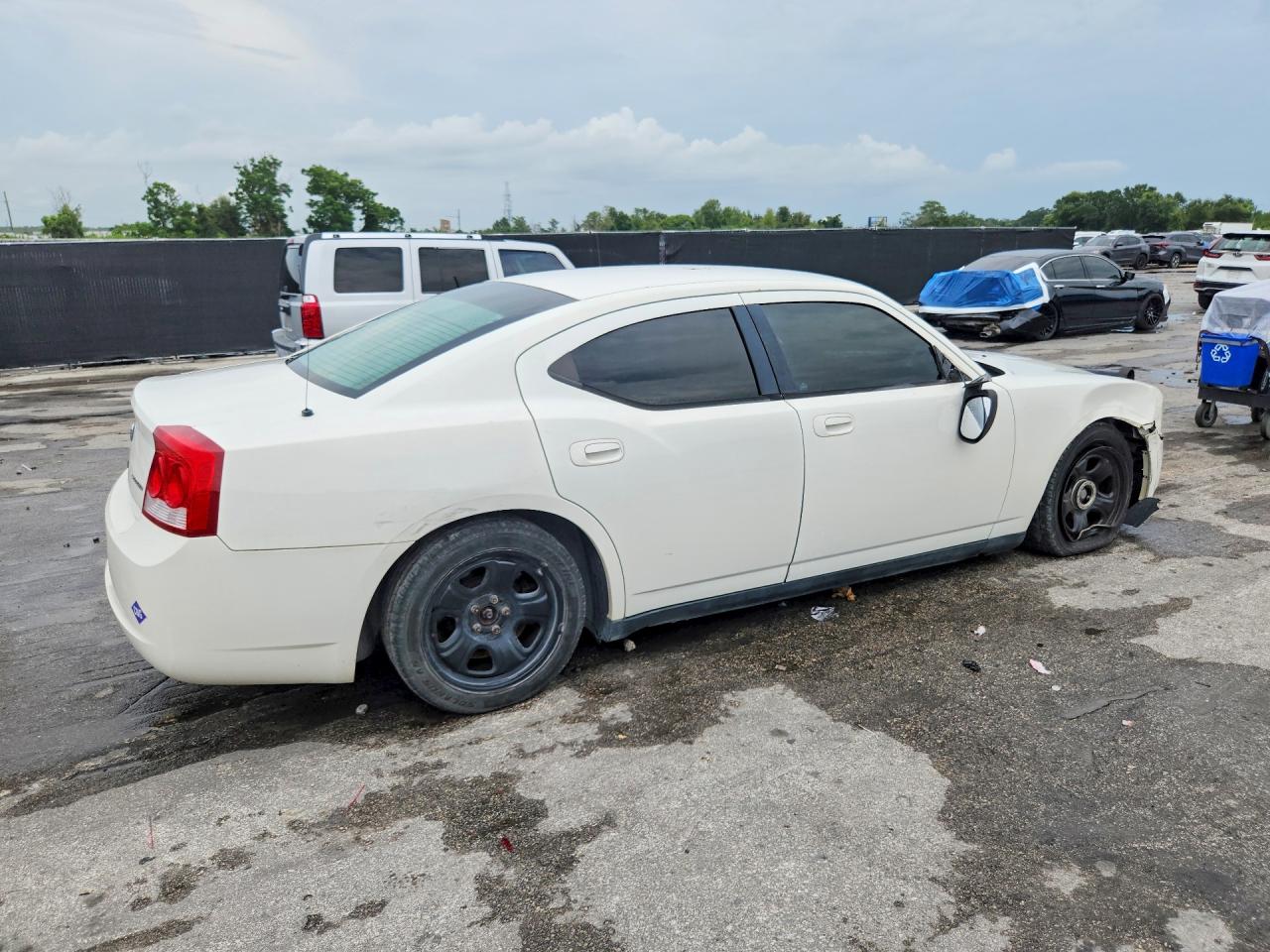 2009 Dodge Charger White vin: 2B3KA43T29H639817