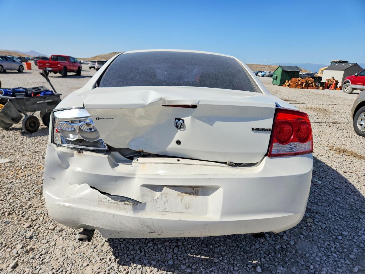 2009 Dodge Charger White vin: 2B3KA43T49H519307