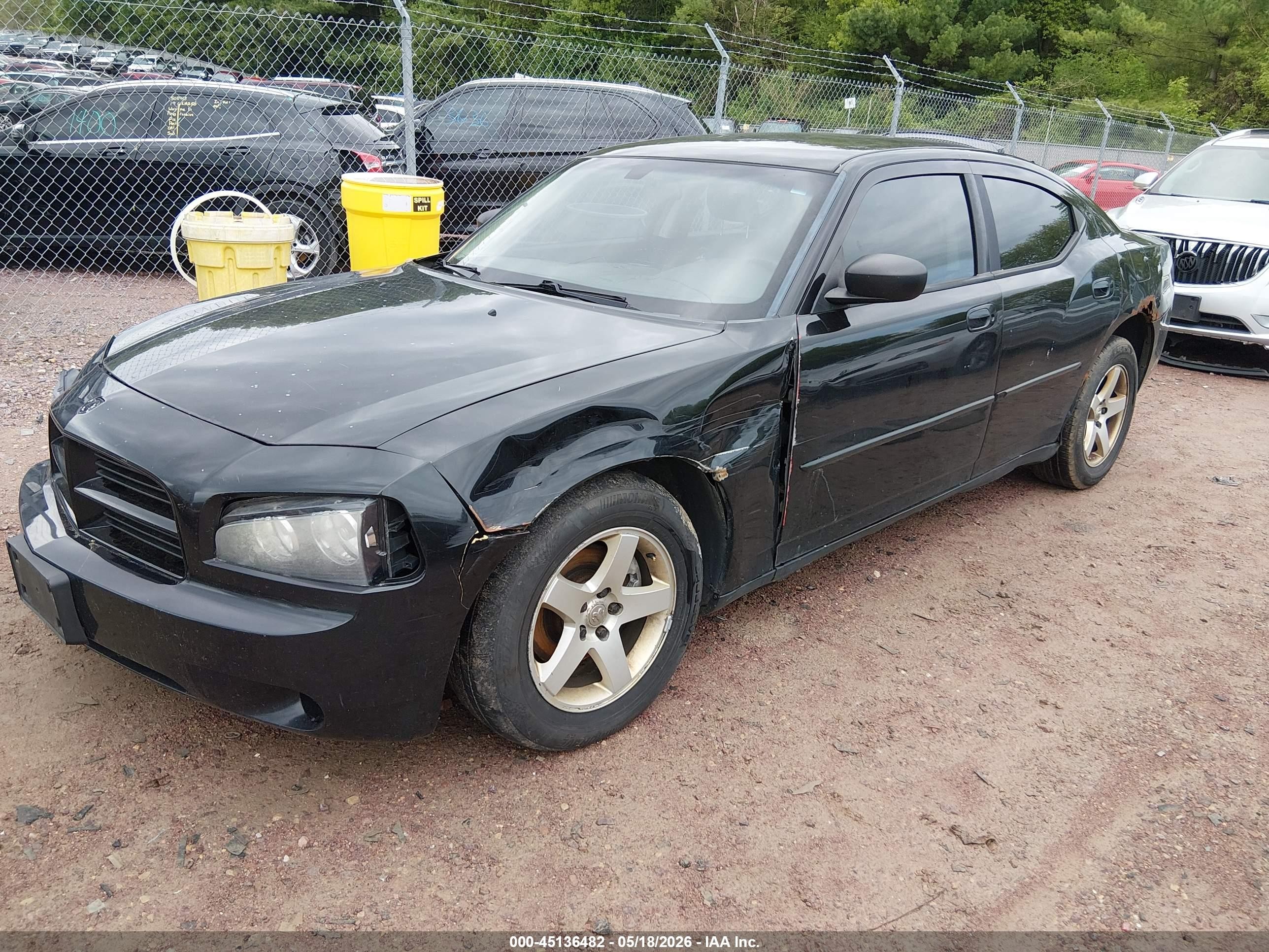 2009 Dodge Charger Se Black vin: 2B3KA43V69H610032