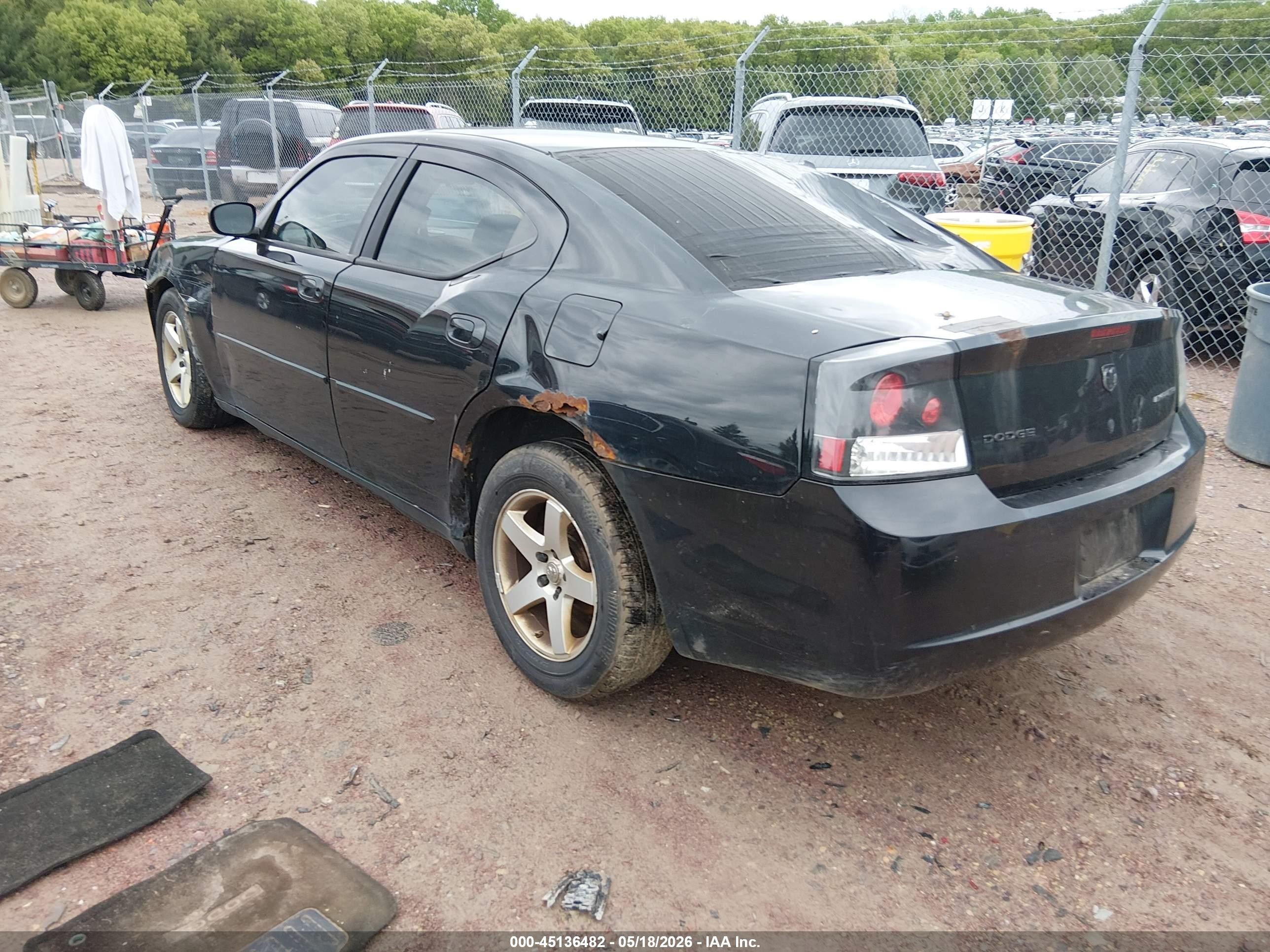 2009 Dodge Charger Se Black vin: 2B3KA43V69H610032