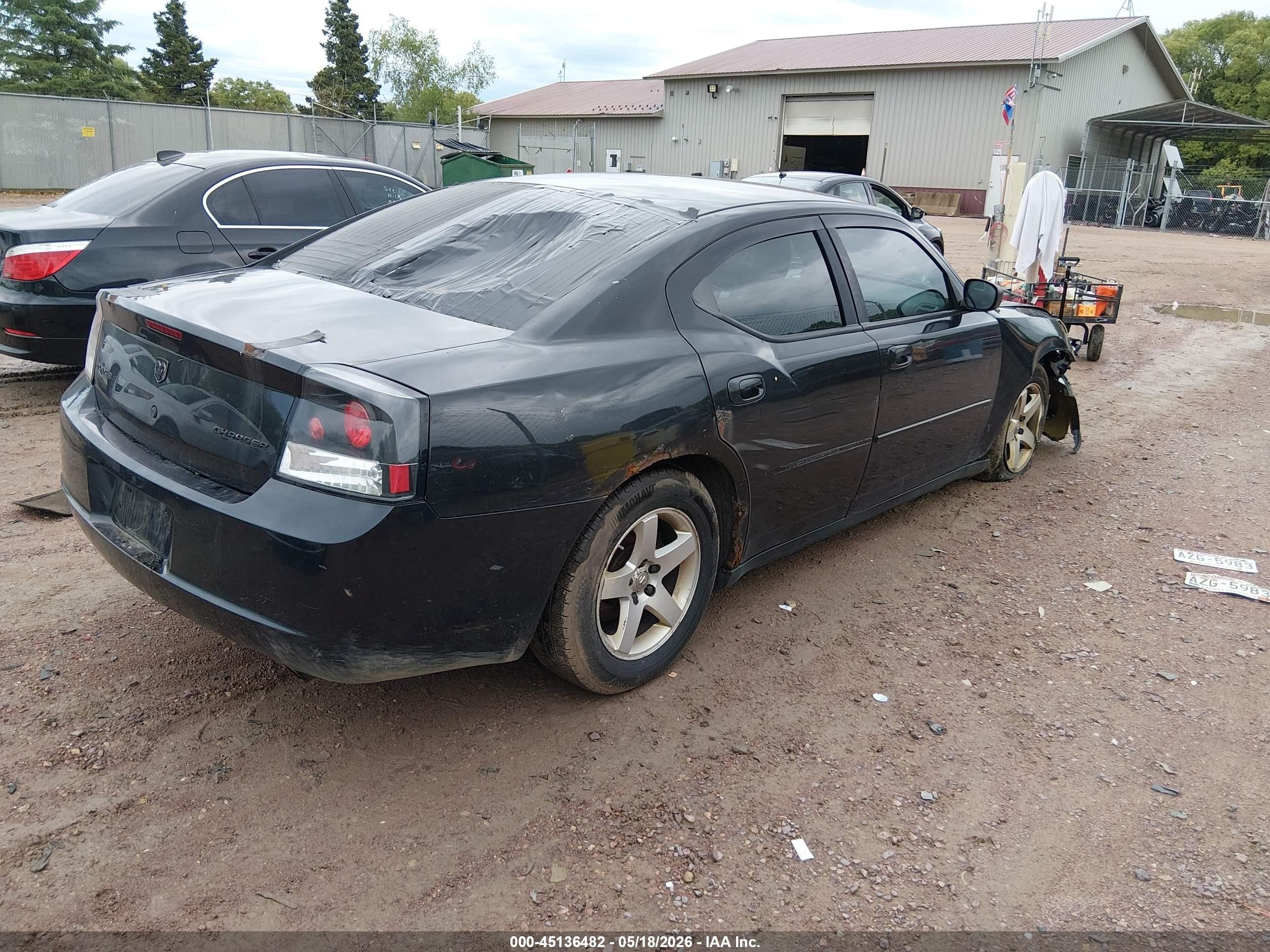 2009 Dodge Charger Se Black vin: 2B3KA43V69H610032