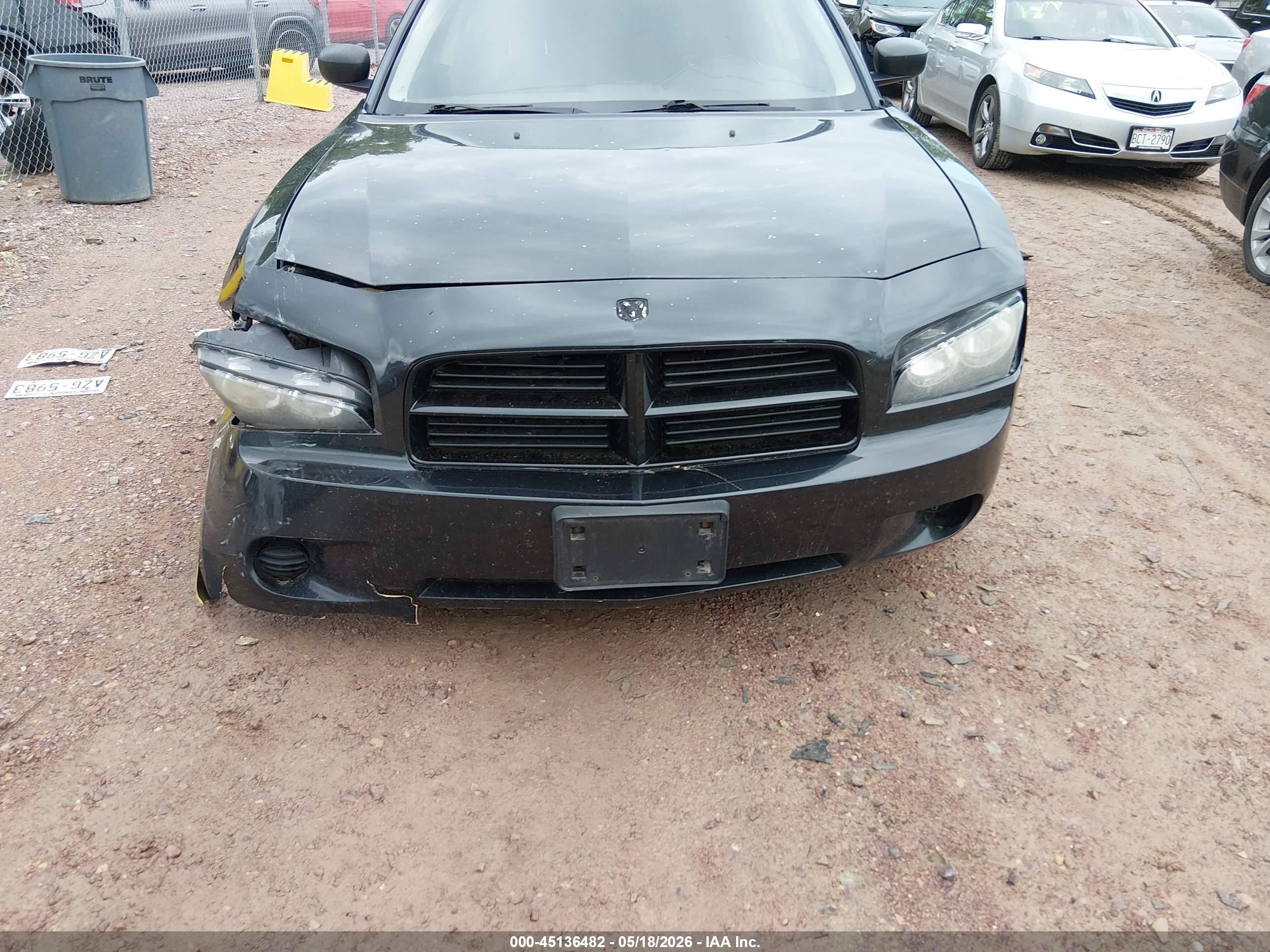 2009 Dodge Charger Se Black vin: 2B3KA43V69H610032