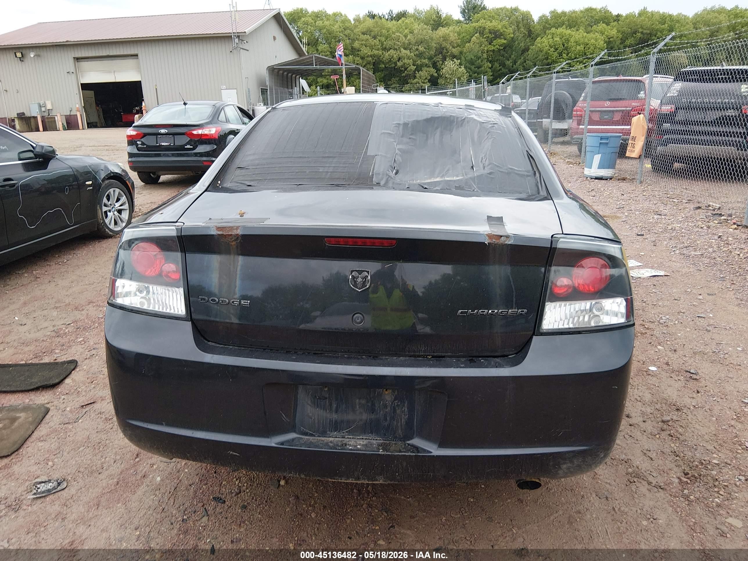 2009 Dodge Charger Se Black vin: 2B3KA43V69H610032