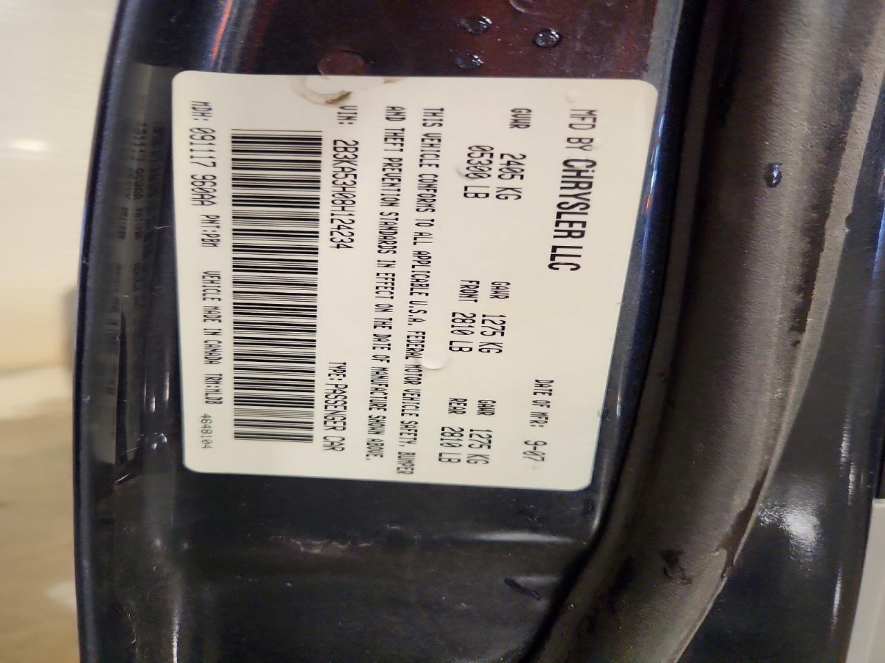 2008 Dodge Charger R Charcoal vin: 2B3KA53H08H124234