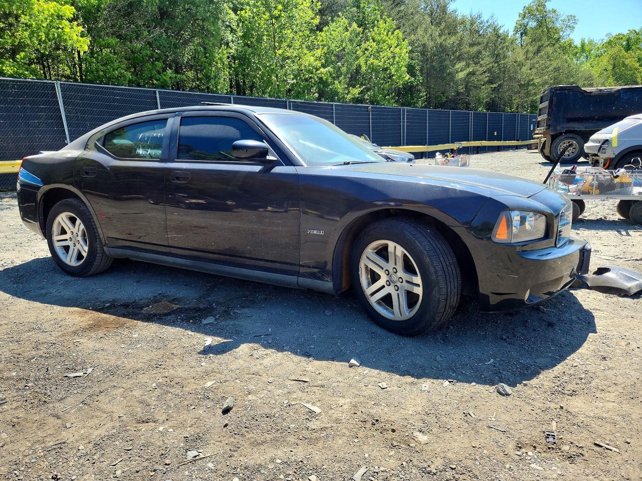2007 Dodge Charger R Black vin: 2B3KA53H17H786399