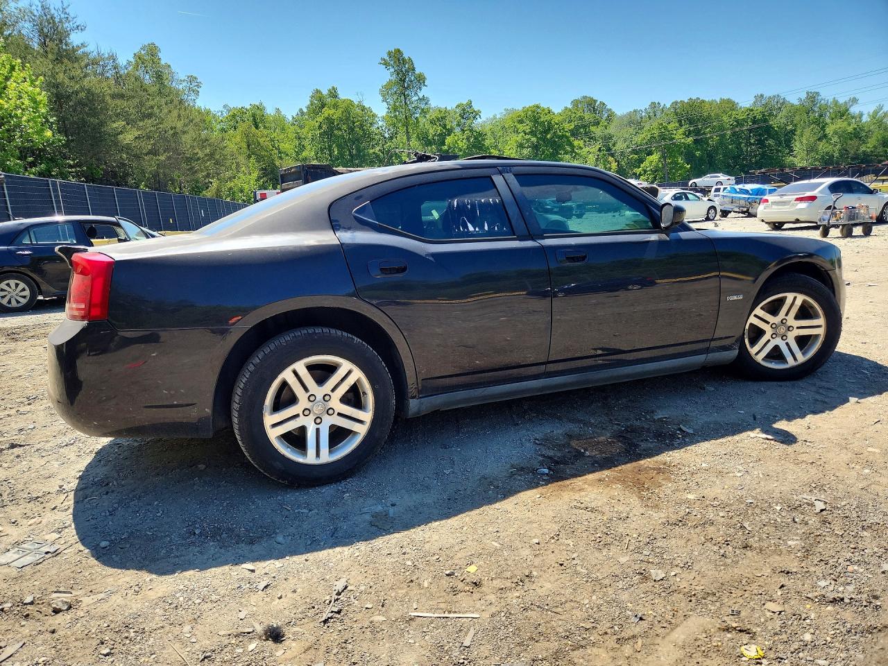 2007 Dodge Charger R Black vin: 2B3KA53H17H786399