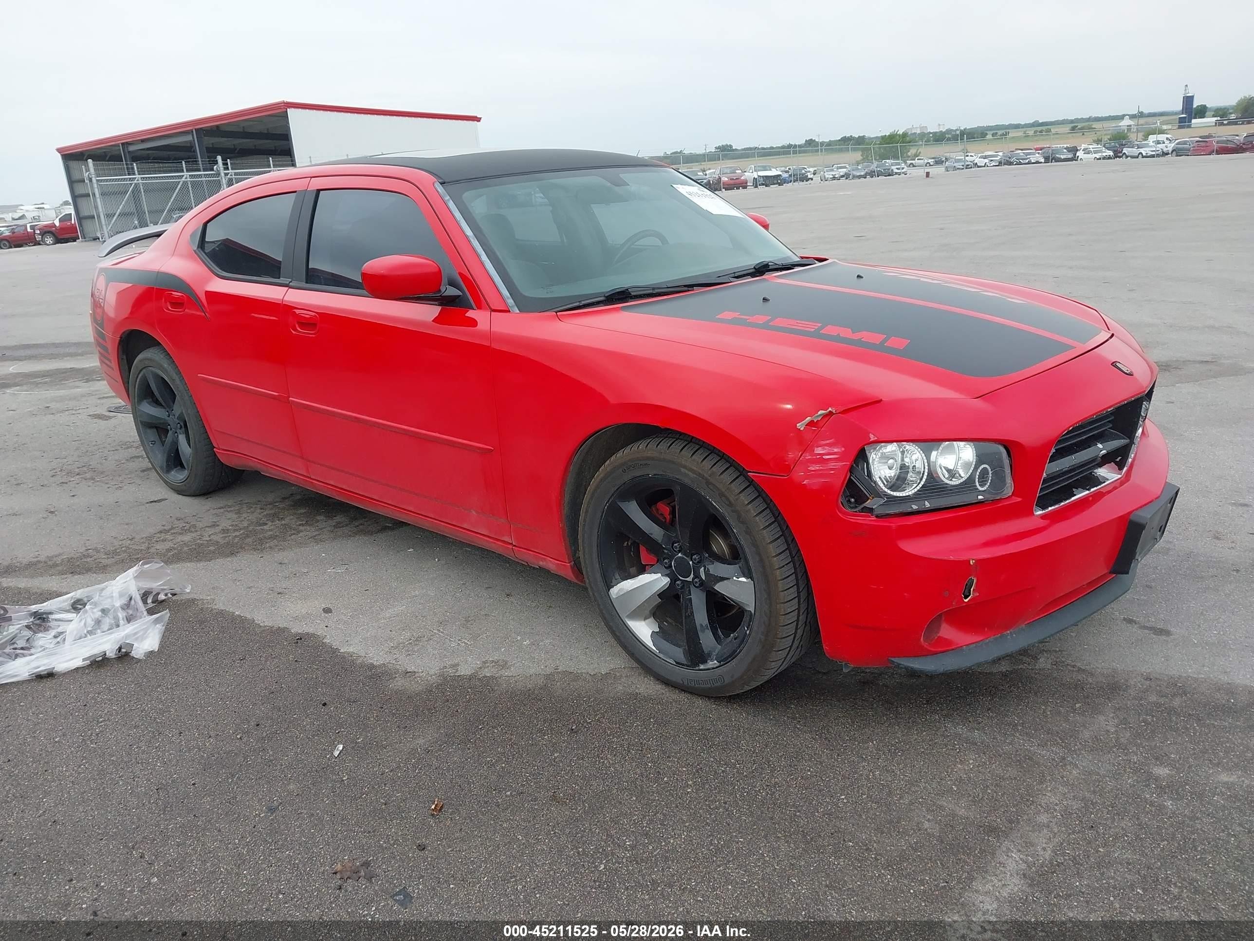 2007 Dodge Charger Rt Red vin: 2B3KA53H27H609599