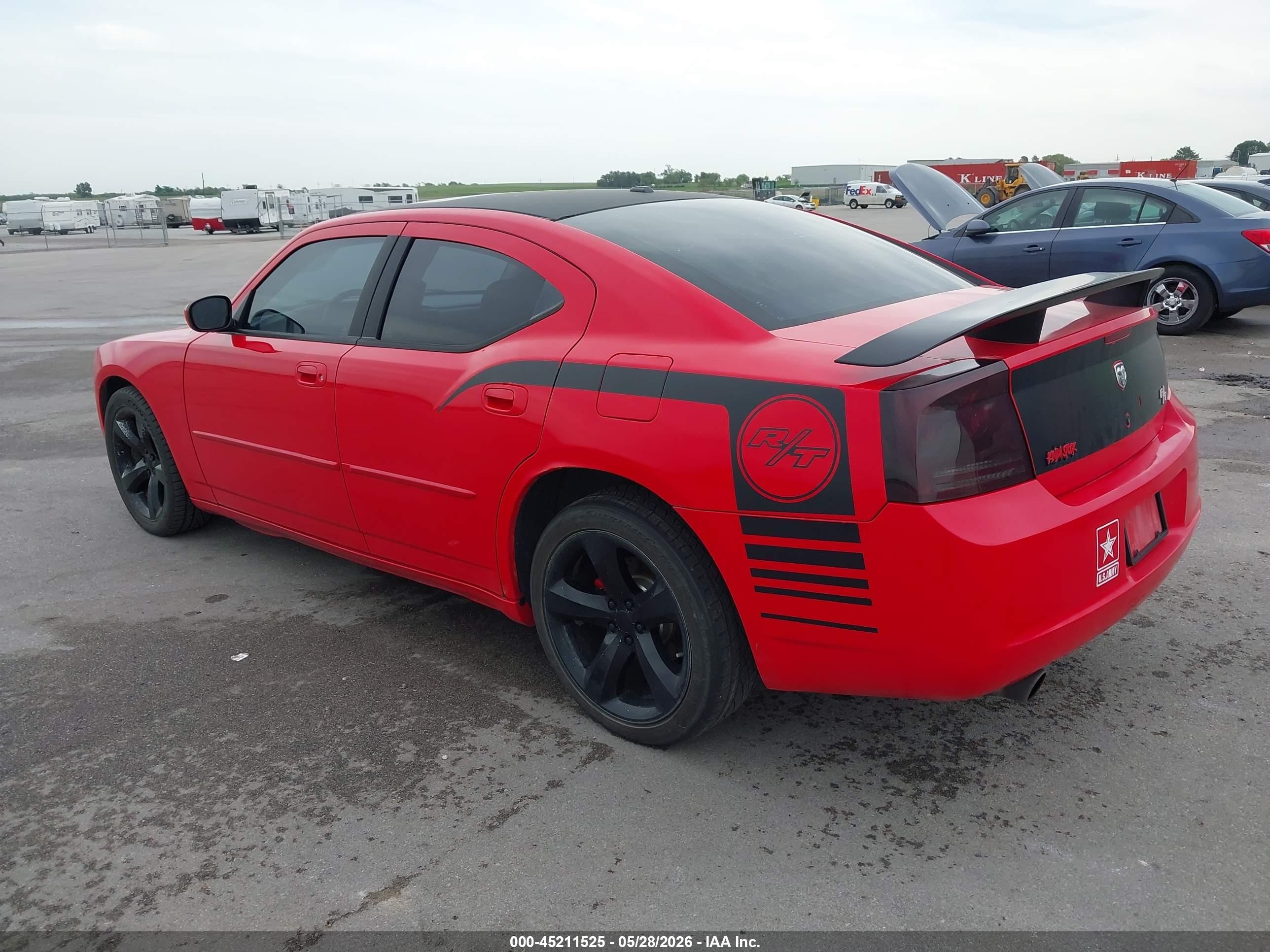 2007 Dodge Charger Rt Red vin: 2B3KA53H27H609599