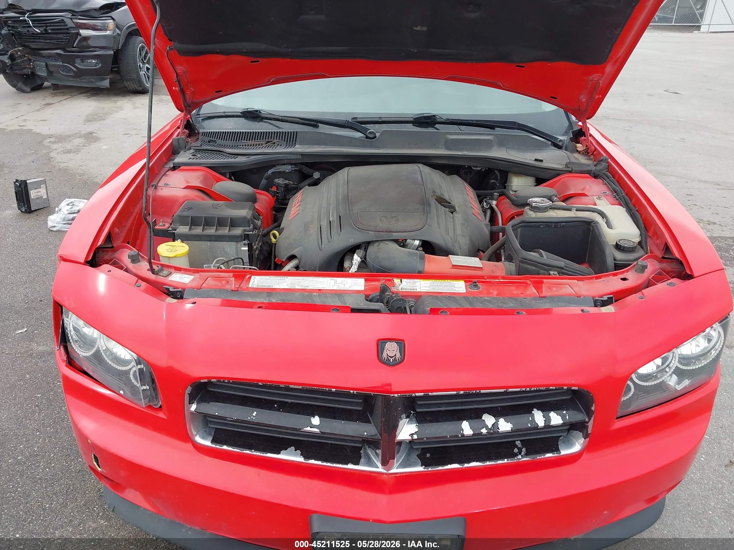 2007 Dodge Charger Rt Red vin: 2B3KA53H27H609599