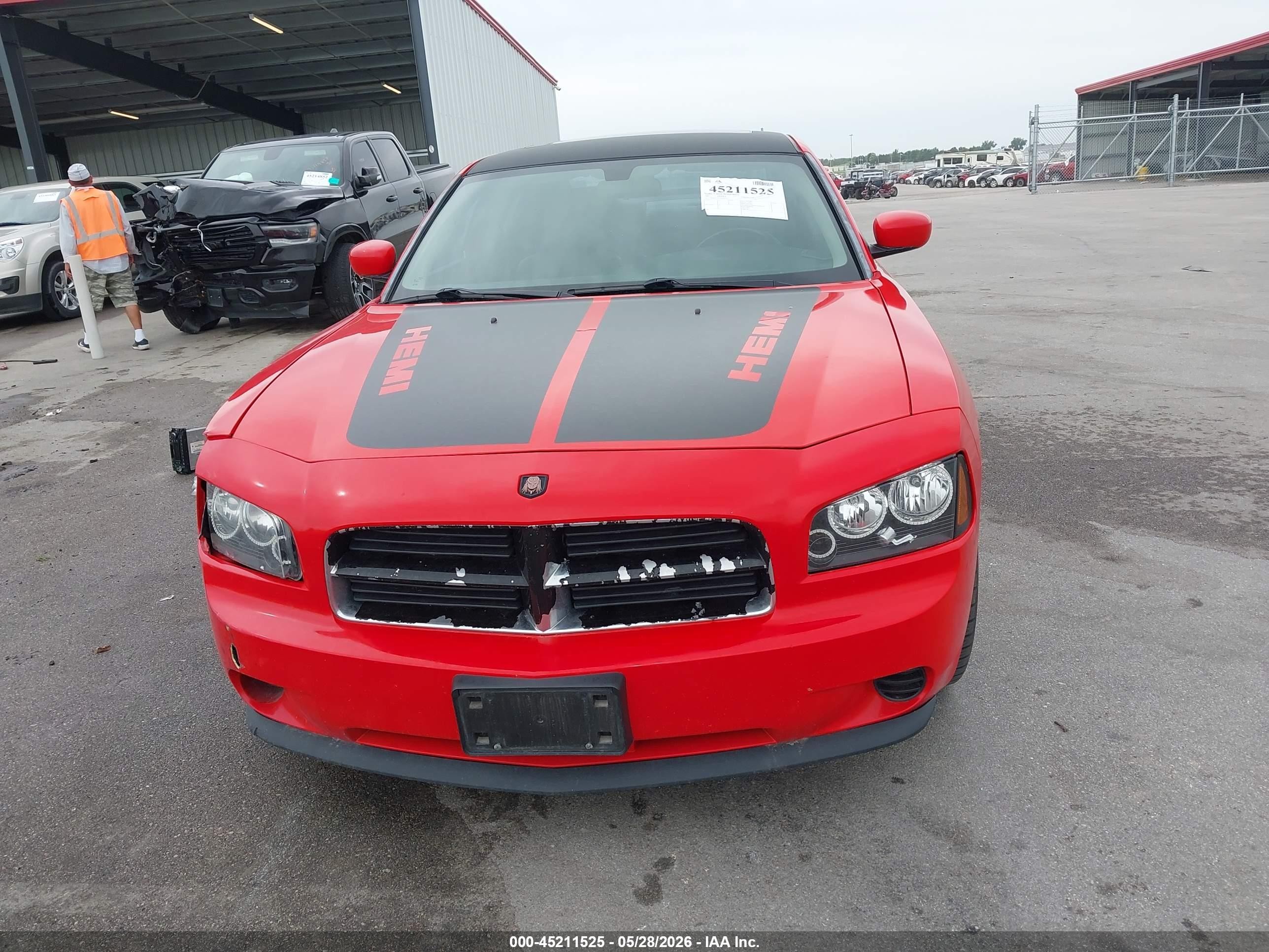 2007 Dodge Charger Rt Red vin: 2B3KA53H27H609599