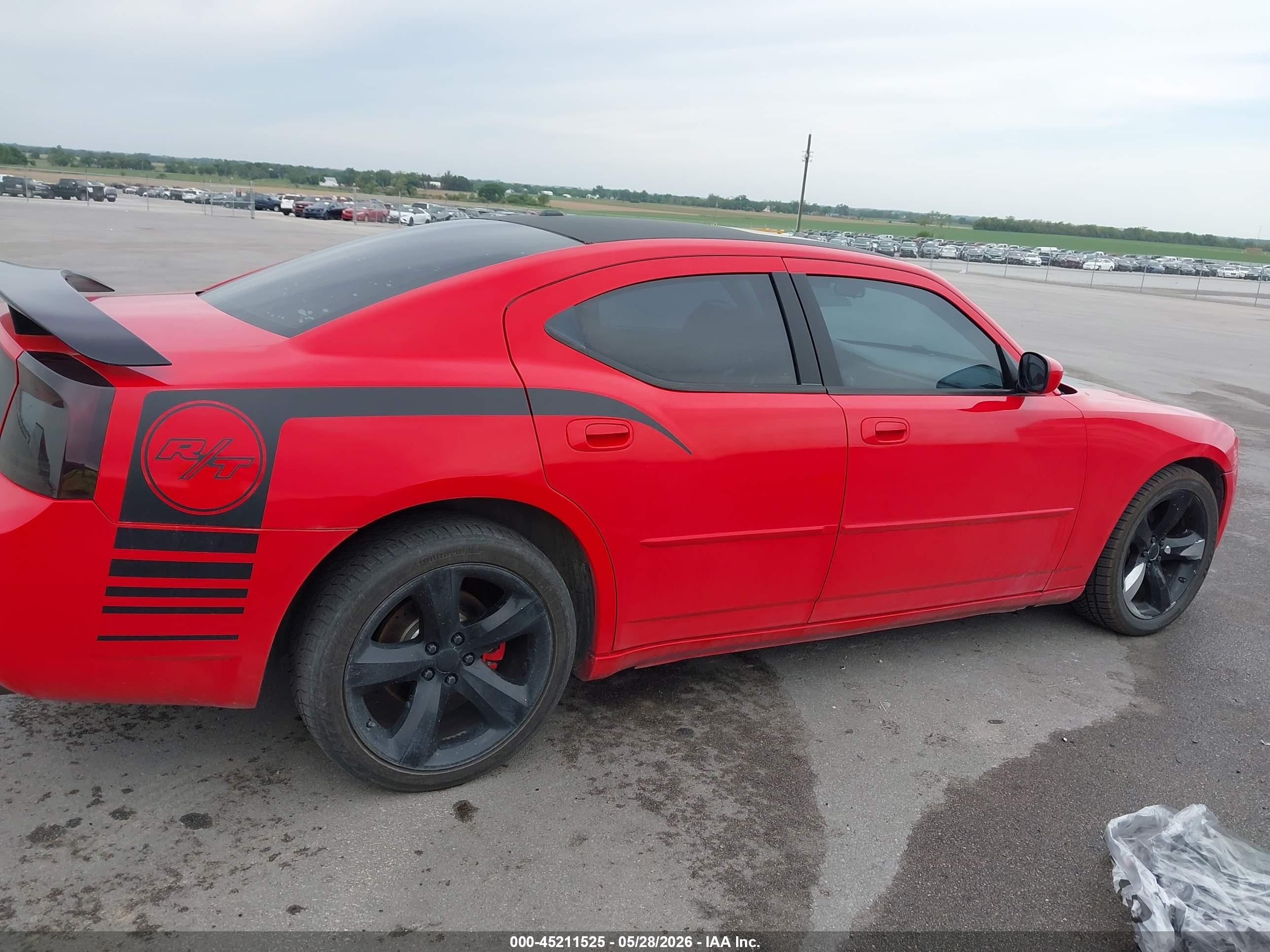2007 Dodge Charger Rt Red vin: 2B3KA53H27H609599