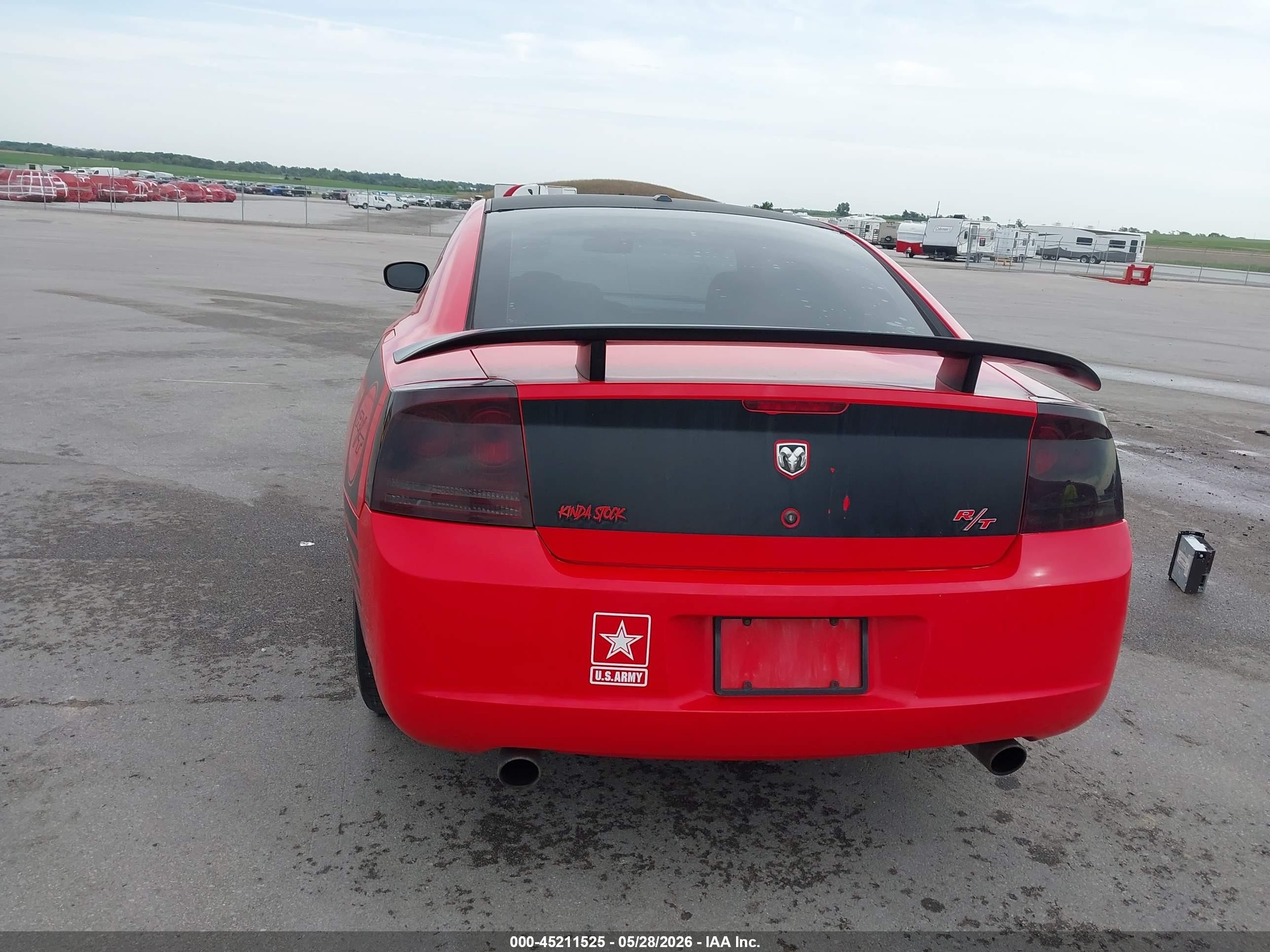 2007 Dodge Charger Rt Red vin: 2B3KA53H27H609599