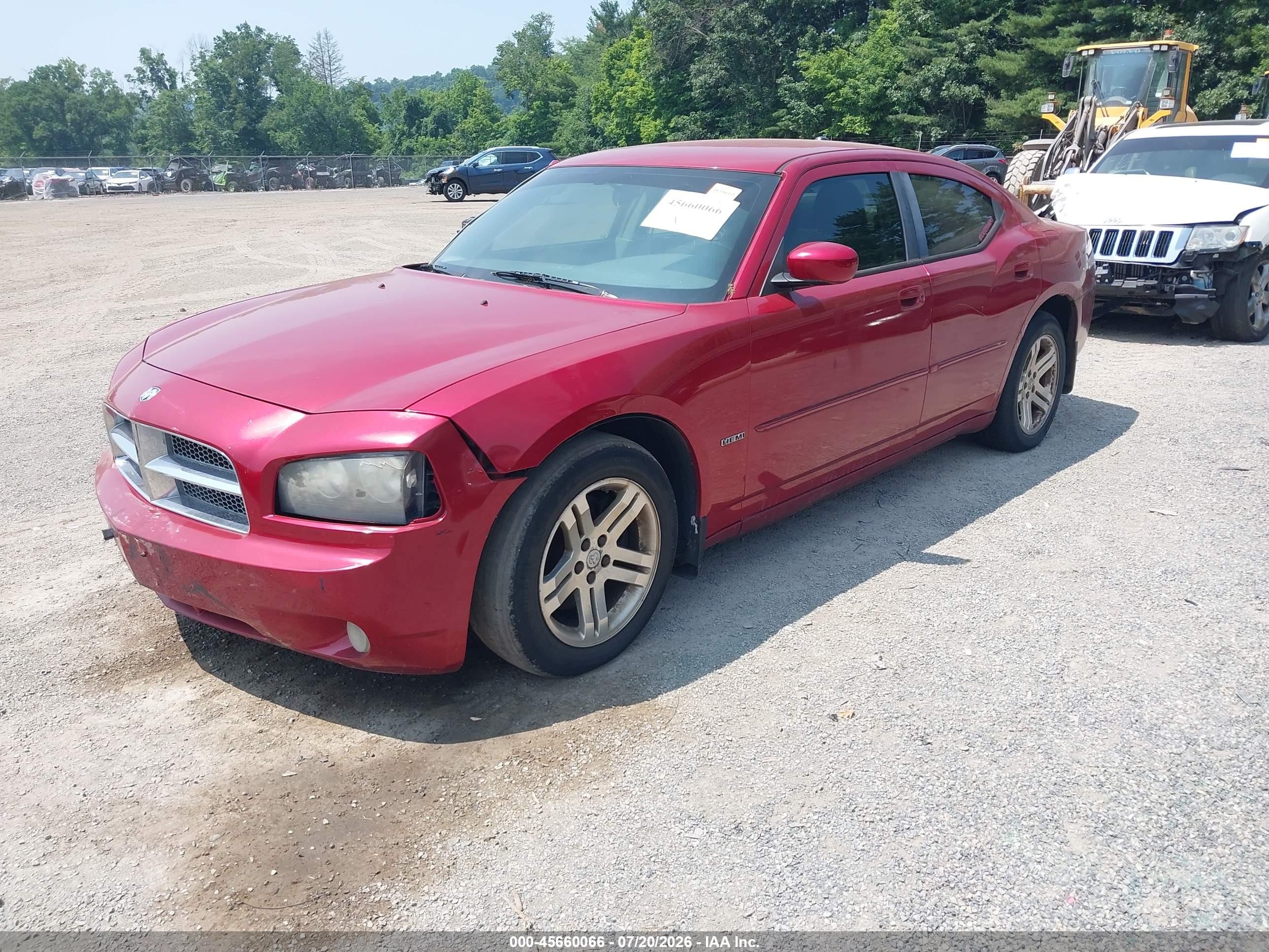 2006 Dodge Charger Rt Red vin: 2B3KA53H36H139565