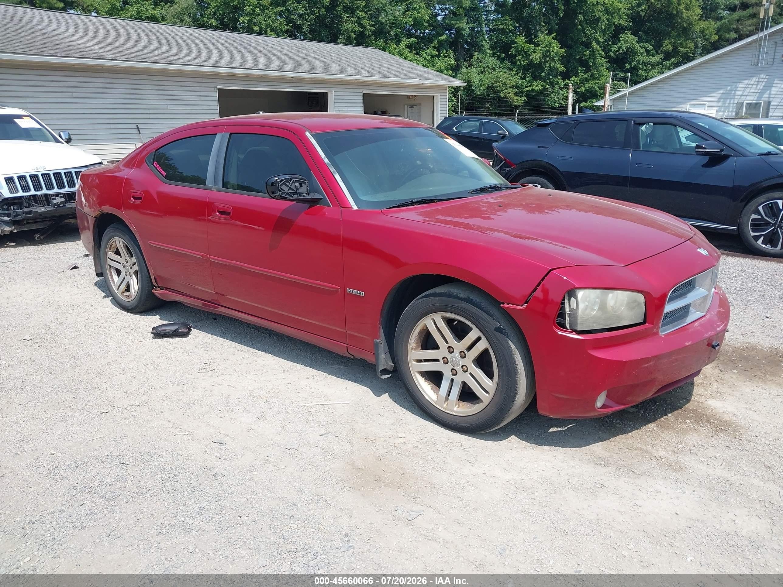 2006 Dodge Charger Rt Red vin: 2B3KA53H36H139565