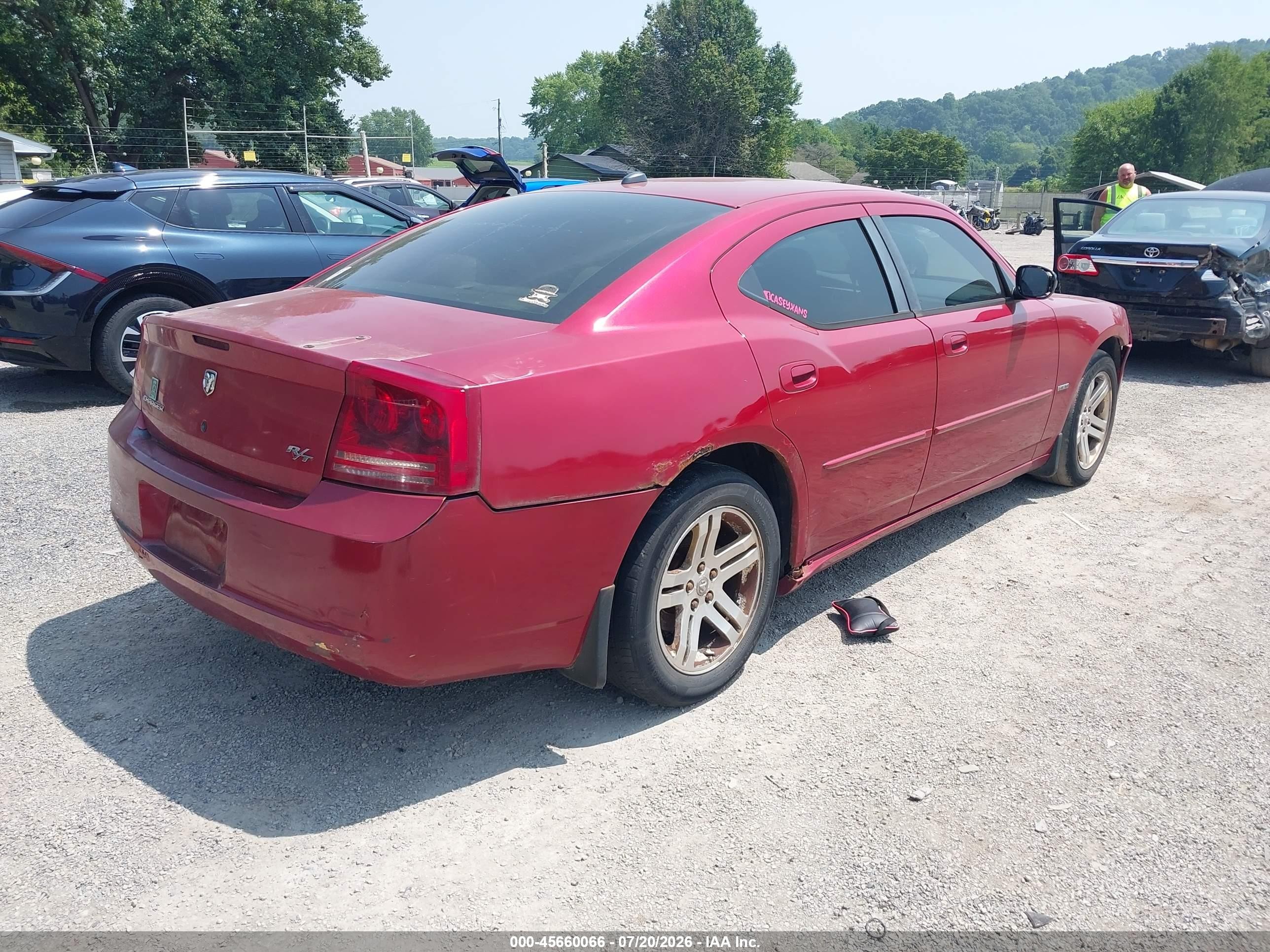 2006 Dodge Charger Rt Red vin: 2B3KA53H36H139565