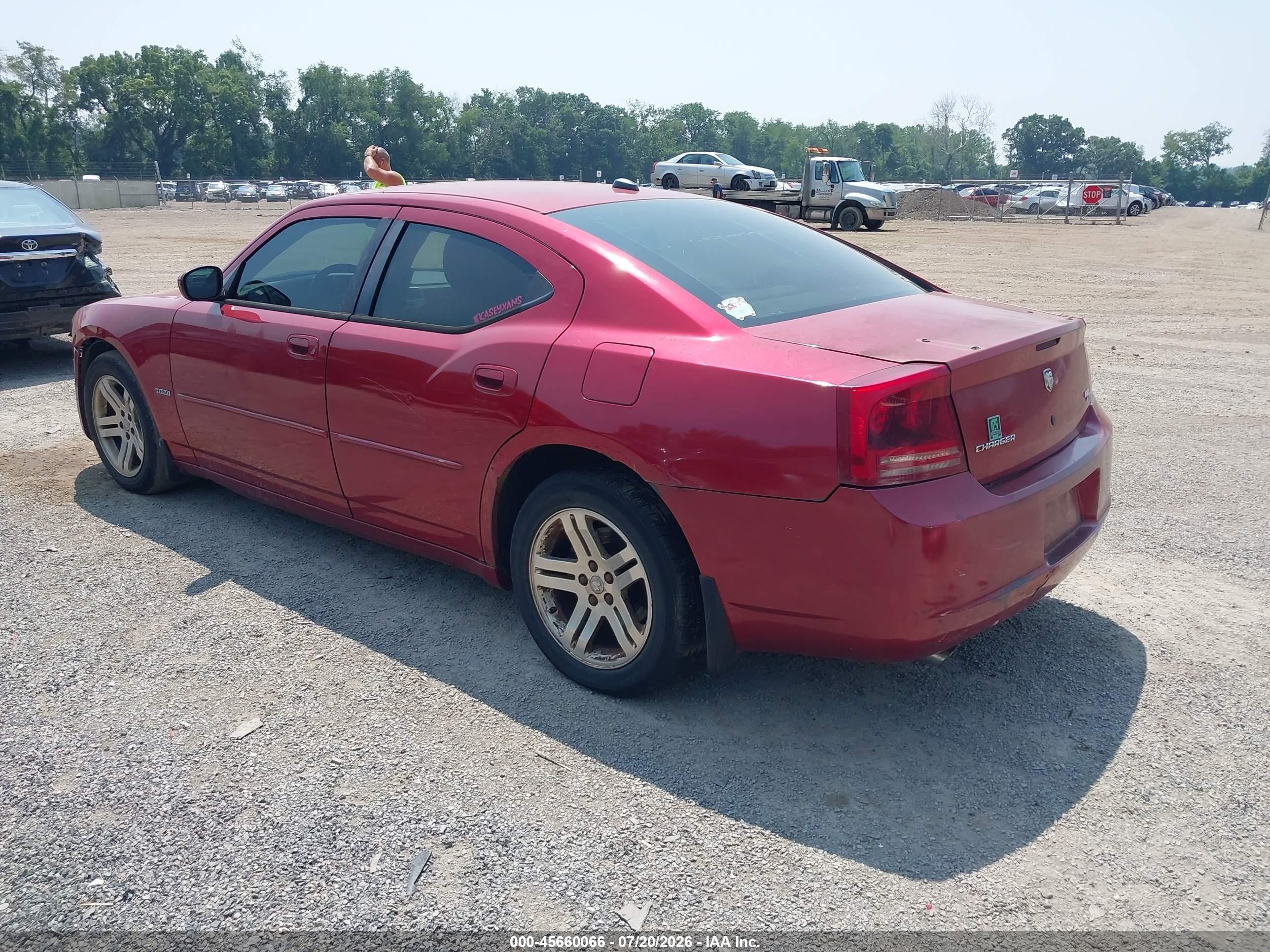 2006 Dodge Charger Rt Red vin: 2B3KA53H36H139565