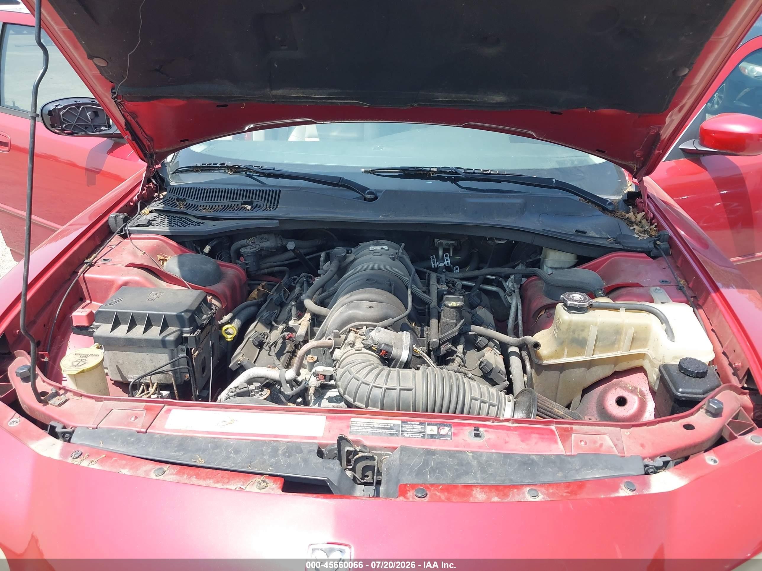 2006 Dodge Charger Rt Red vin: 2B3KA53H36H139565