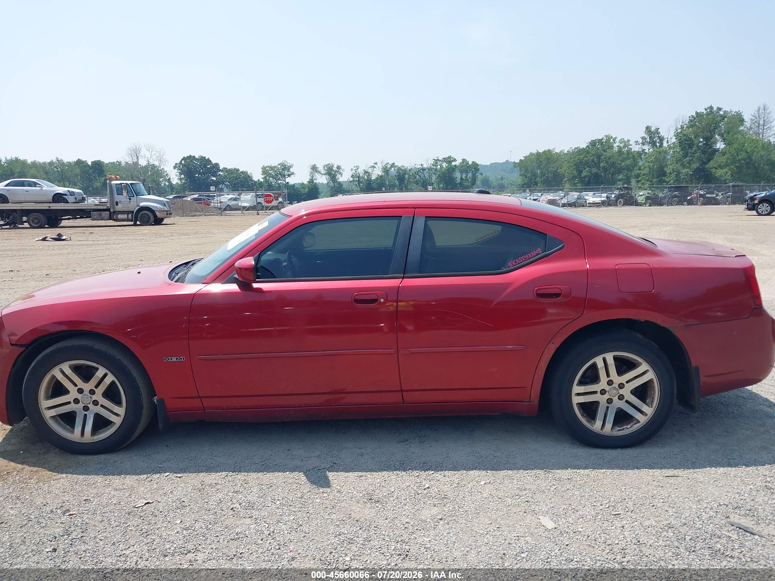 2006 Dodge Charger Rt Red vin: 2B3KA53H36H139565