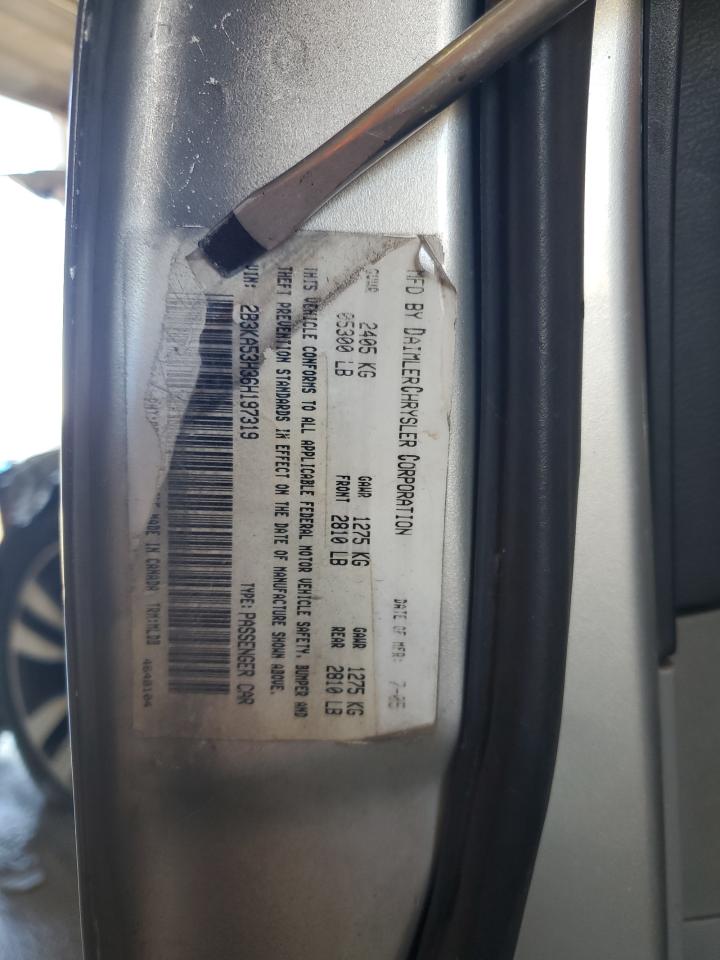 2006 Dodge Charger R/t Gray vin: 2B3KA53H36H197319