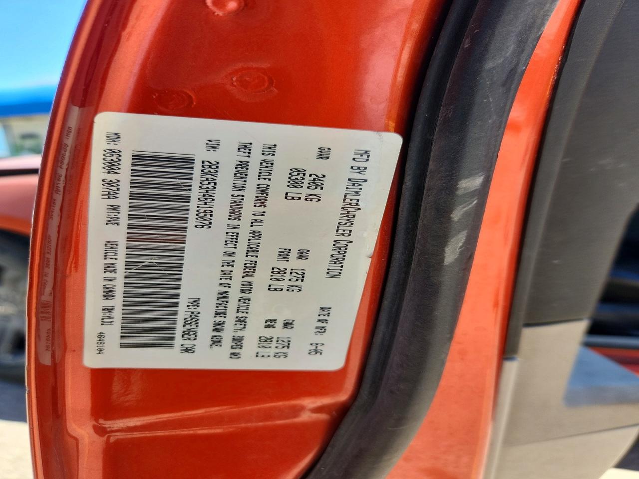 2006 Dodge Charger R Orange vin: 2B3KA53H46H195076