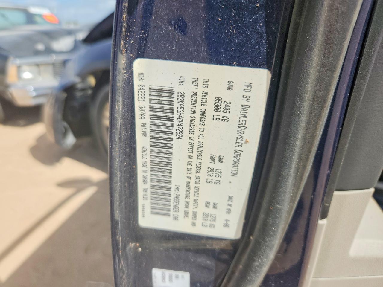 2006 Dodge Charger R/t Blue vin: 2B3KA53H46H472924