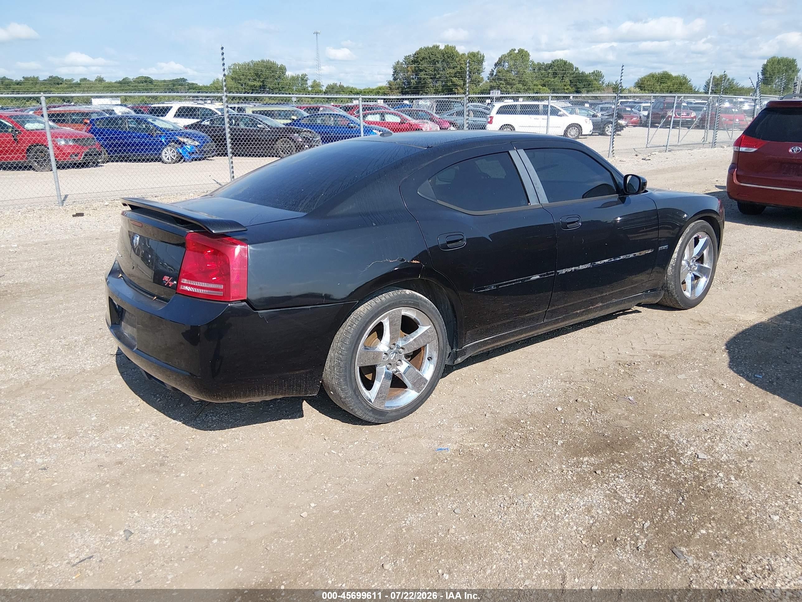 2006 Dodge Charger Rt Black vin: 2B3KA53H46H530174