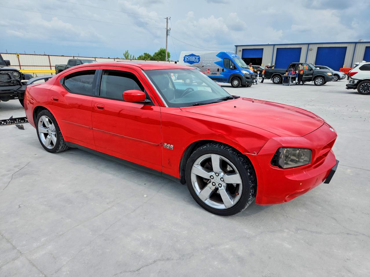 2007 Dodge Charger R Red vin: 2B3KA53H47H880129
