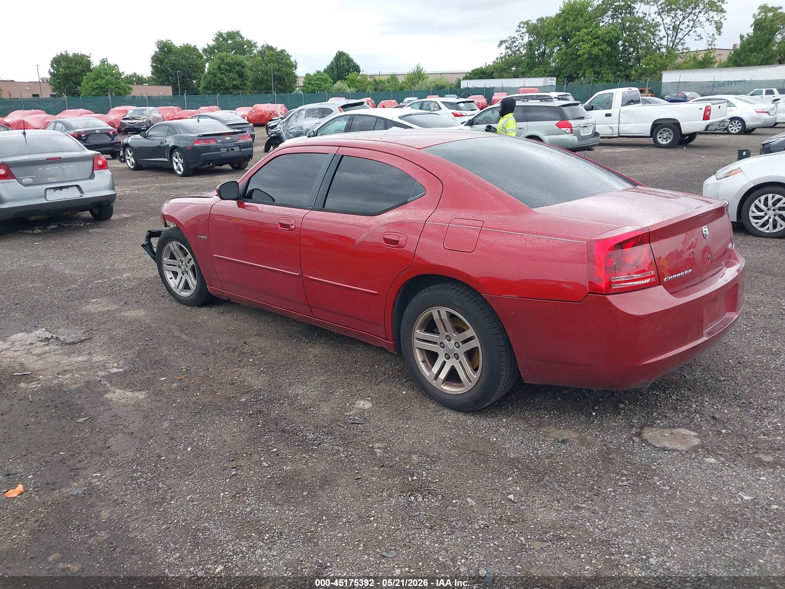 2006 Dodge Charger Rt Red vin: 2B3KA53H56H174415