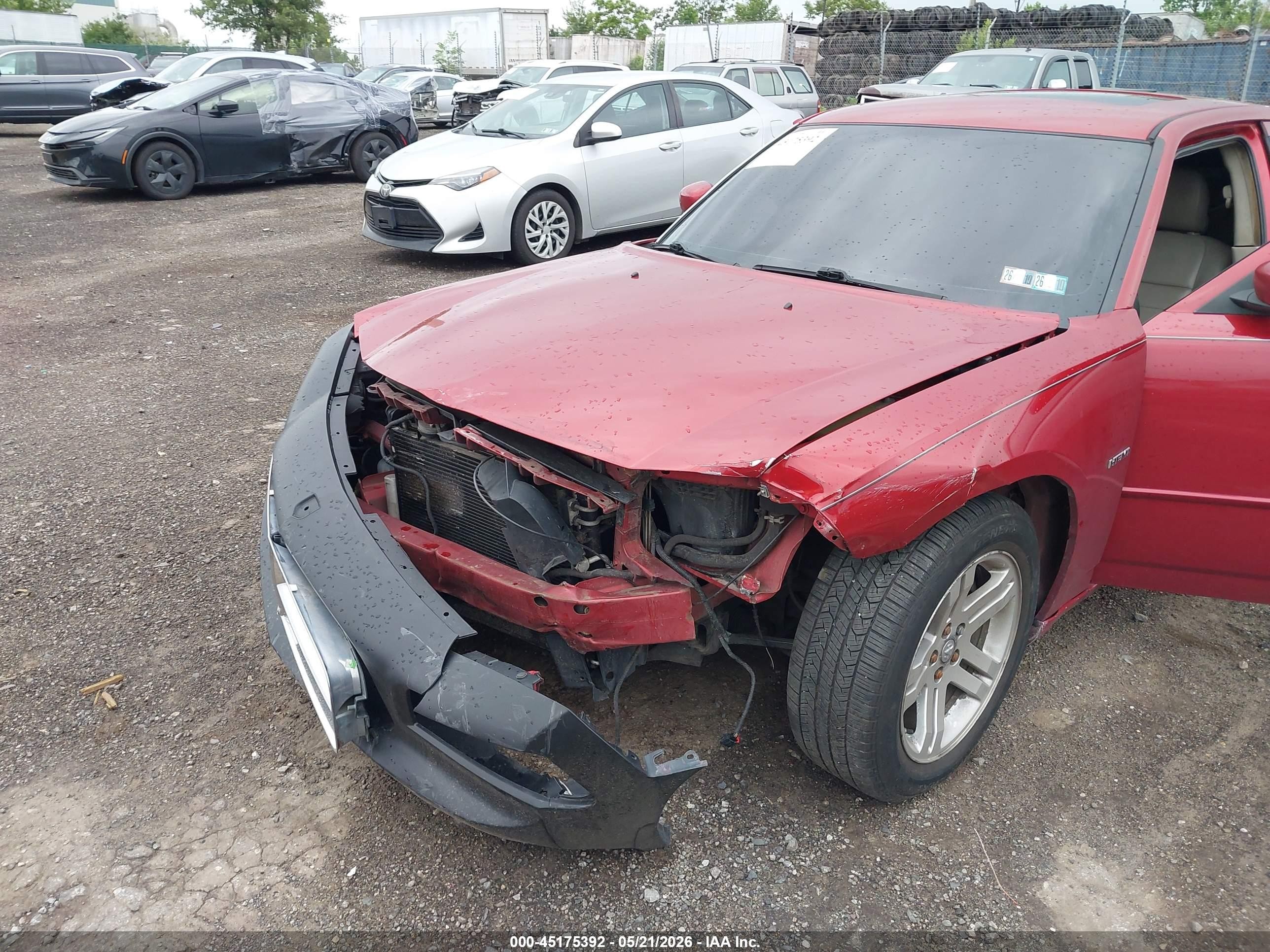 2006 Dodge Charger Rt Red vin: 2B3KA53H56H174415