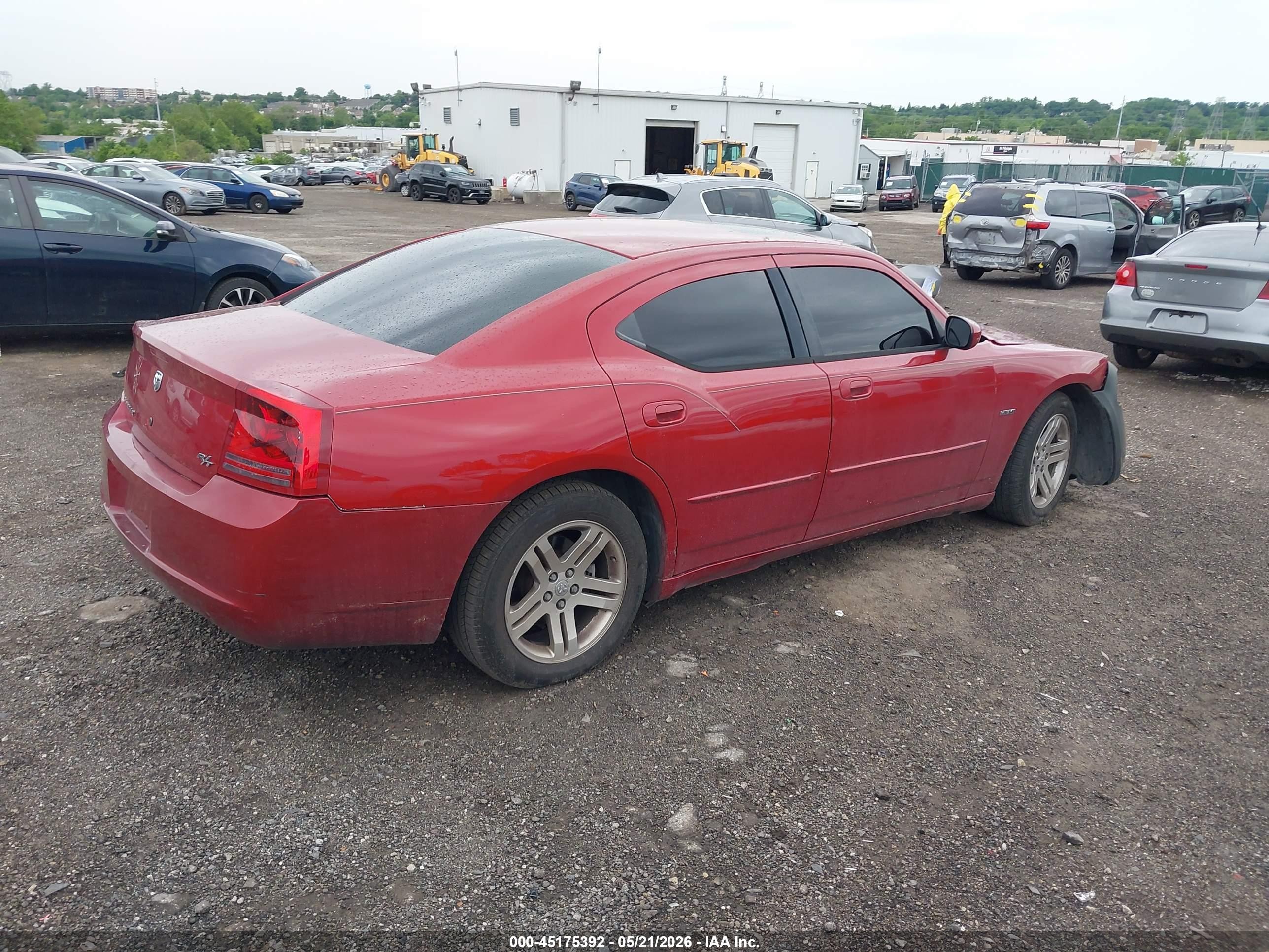 2006 Dodge Charger Rt Red vin: 2B3KA53H56H174415