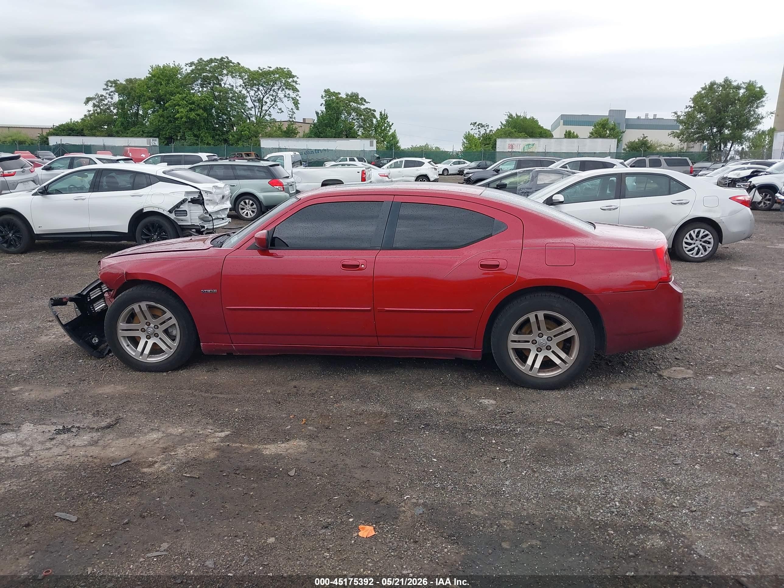 2006 Dodge Charger Rt Red vin: 2B3KA53H56H174415