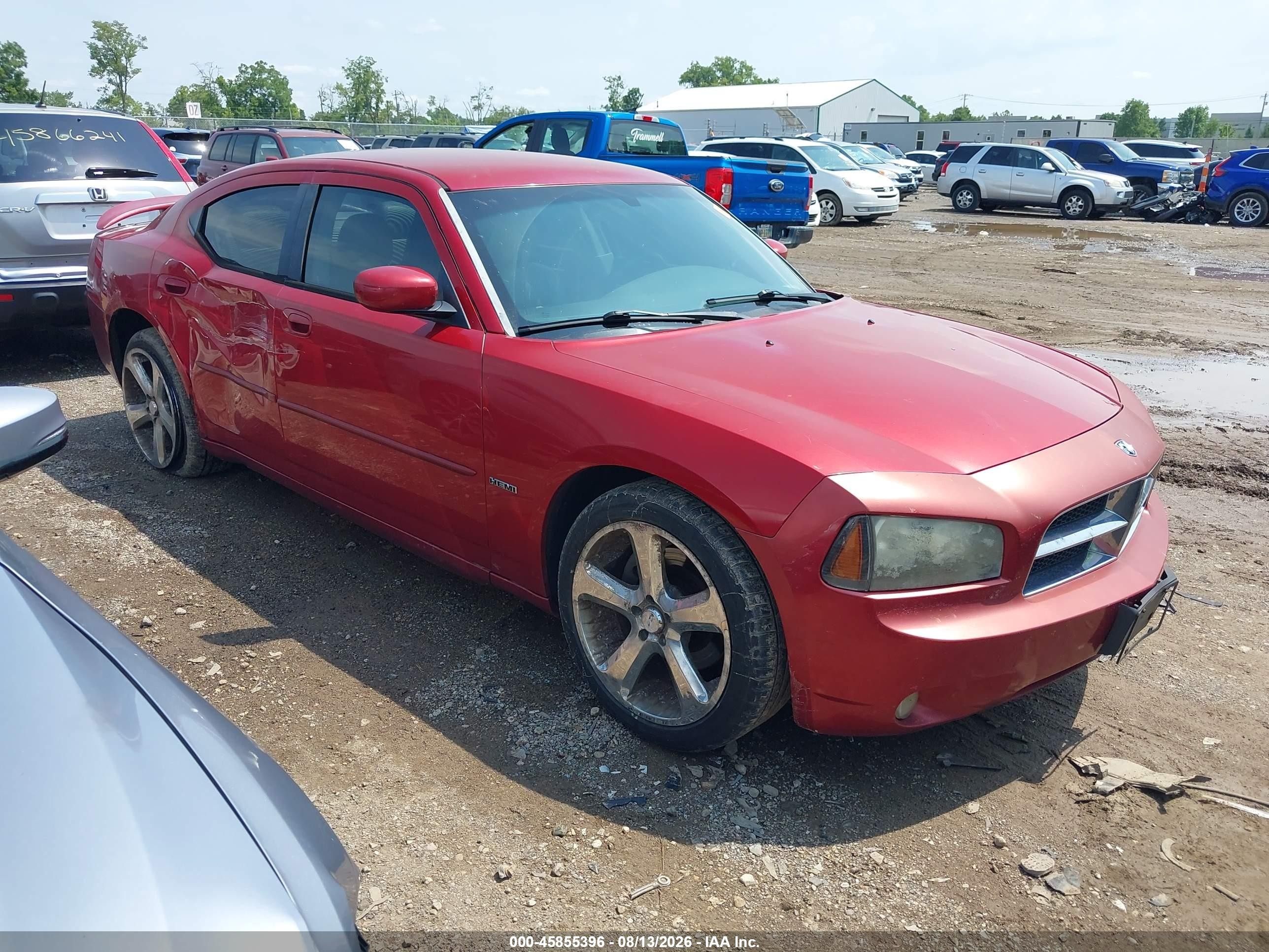 2007 Dodge Charger Rt Red vin: 2B3KA53H57H616952