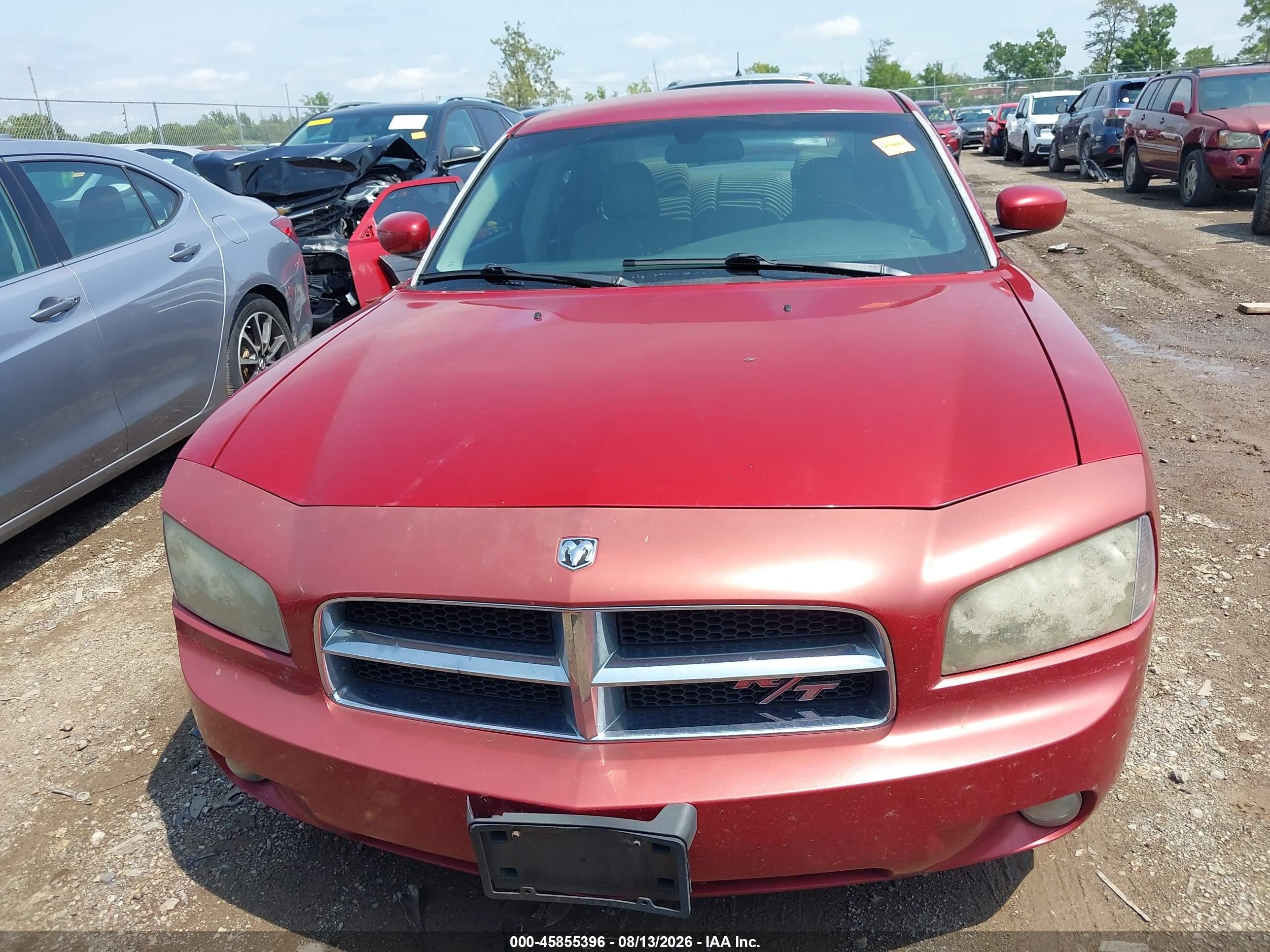 2007 Dodge Charger Rt Red vin: 2B3KA53H57H616952