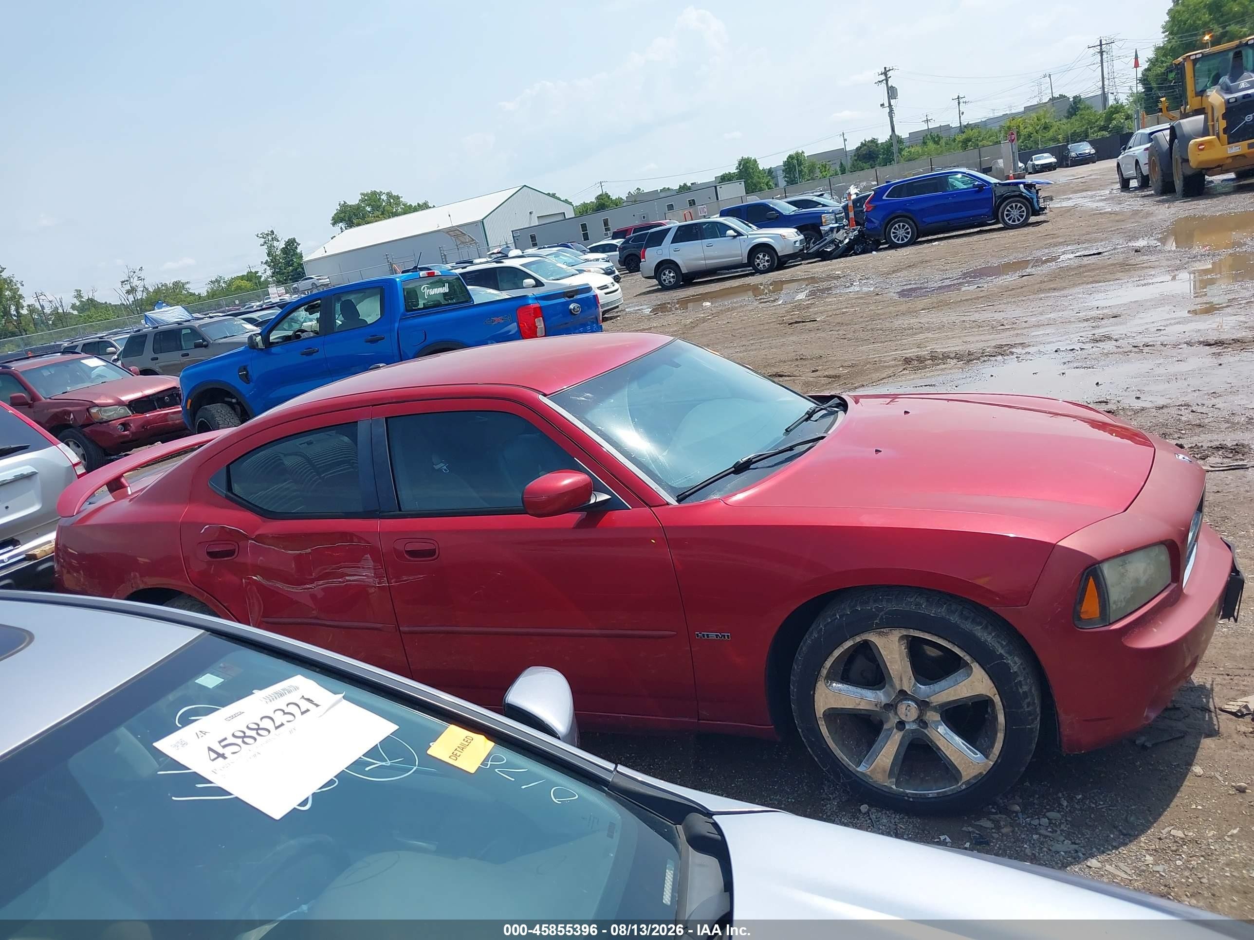 2007 Dodge Charger Rt Red vin: 2B3KA53H57H616952