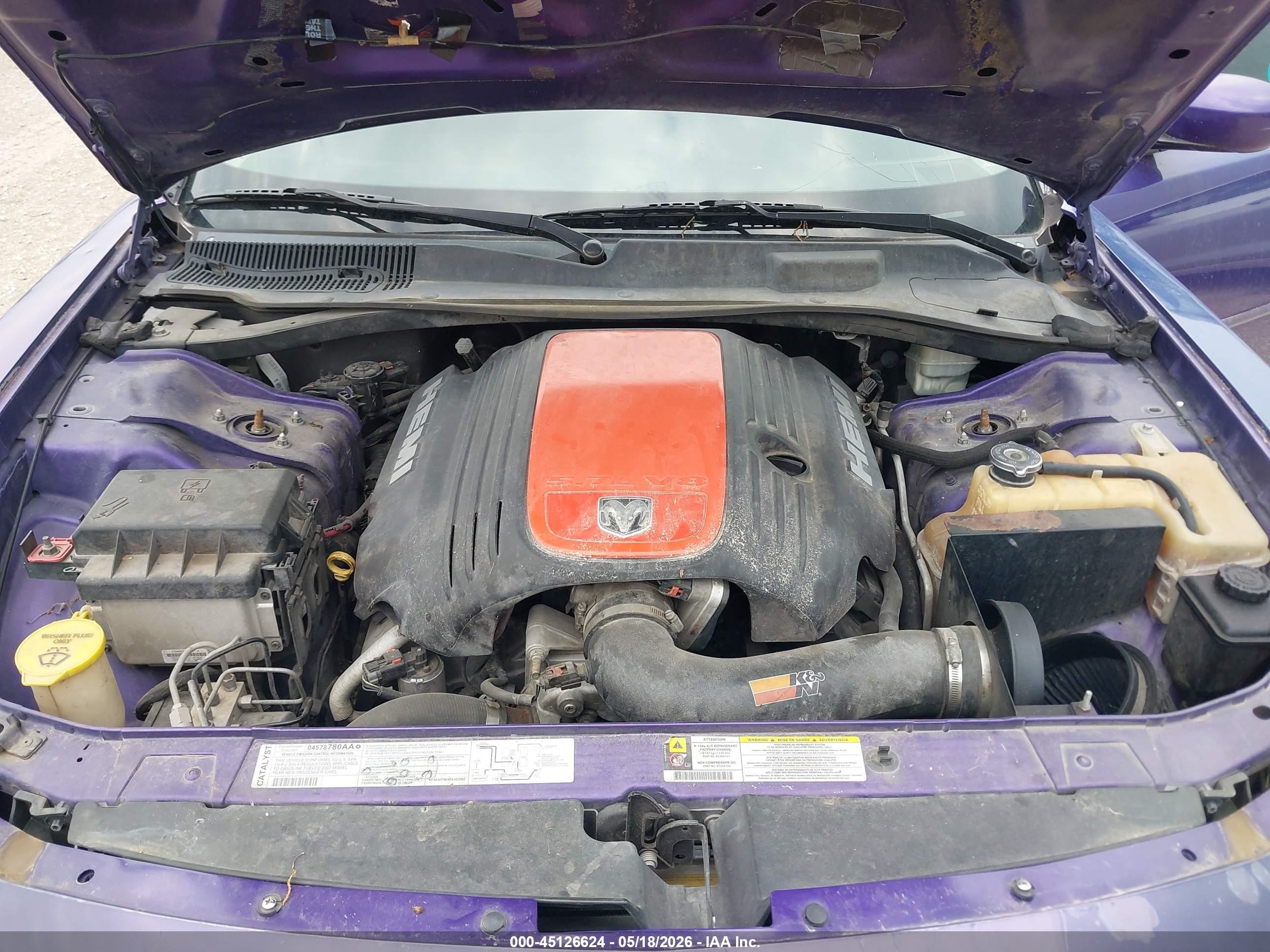 2007 Dodge Charger Rt Purple vin: 2B3KA53H57H880723