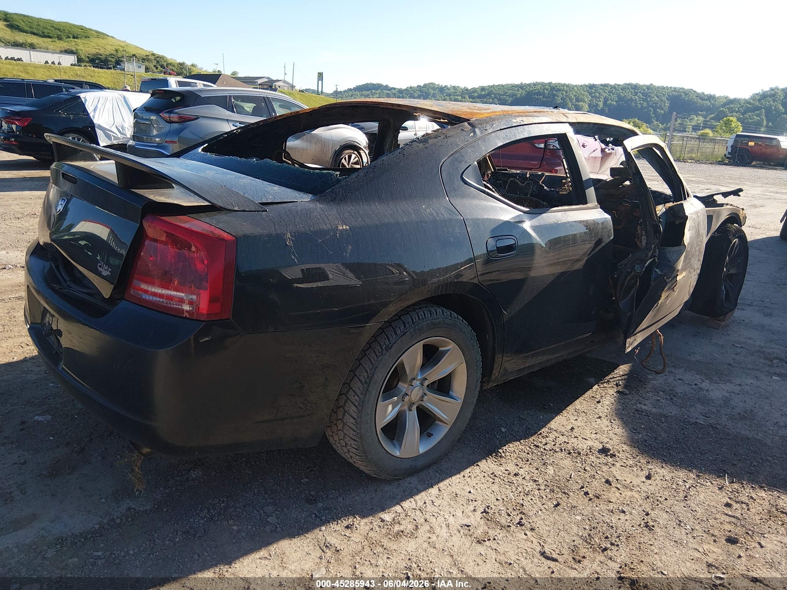 2008 Dodge Charger R/t Black vin: 2B3KA53H58H270080