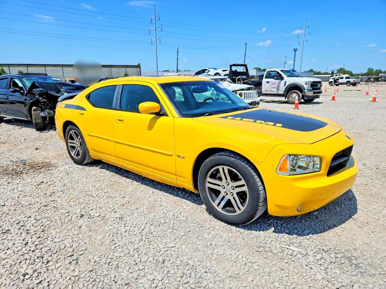 2006 Dodge Charger Daytona R/t Yellow vin: 2B3KA53H66H378740