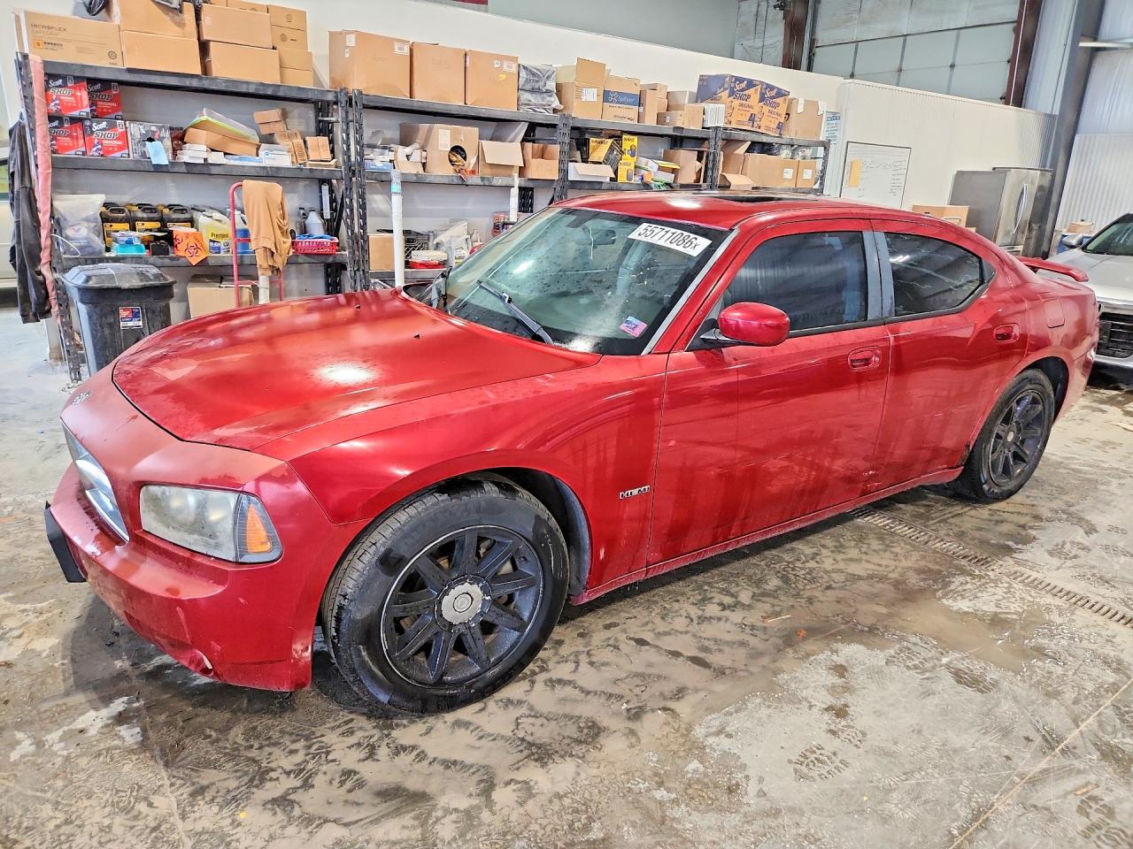 2006 Dodge Charger R Red vin: 2B3KA53H66H422669