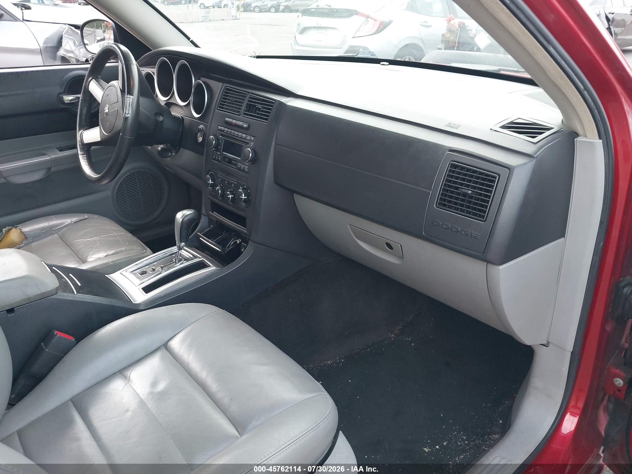 2006 Dodge Charger Rt Красный vin: 2B3KA53H76H136734