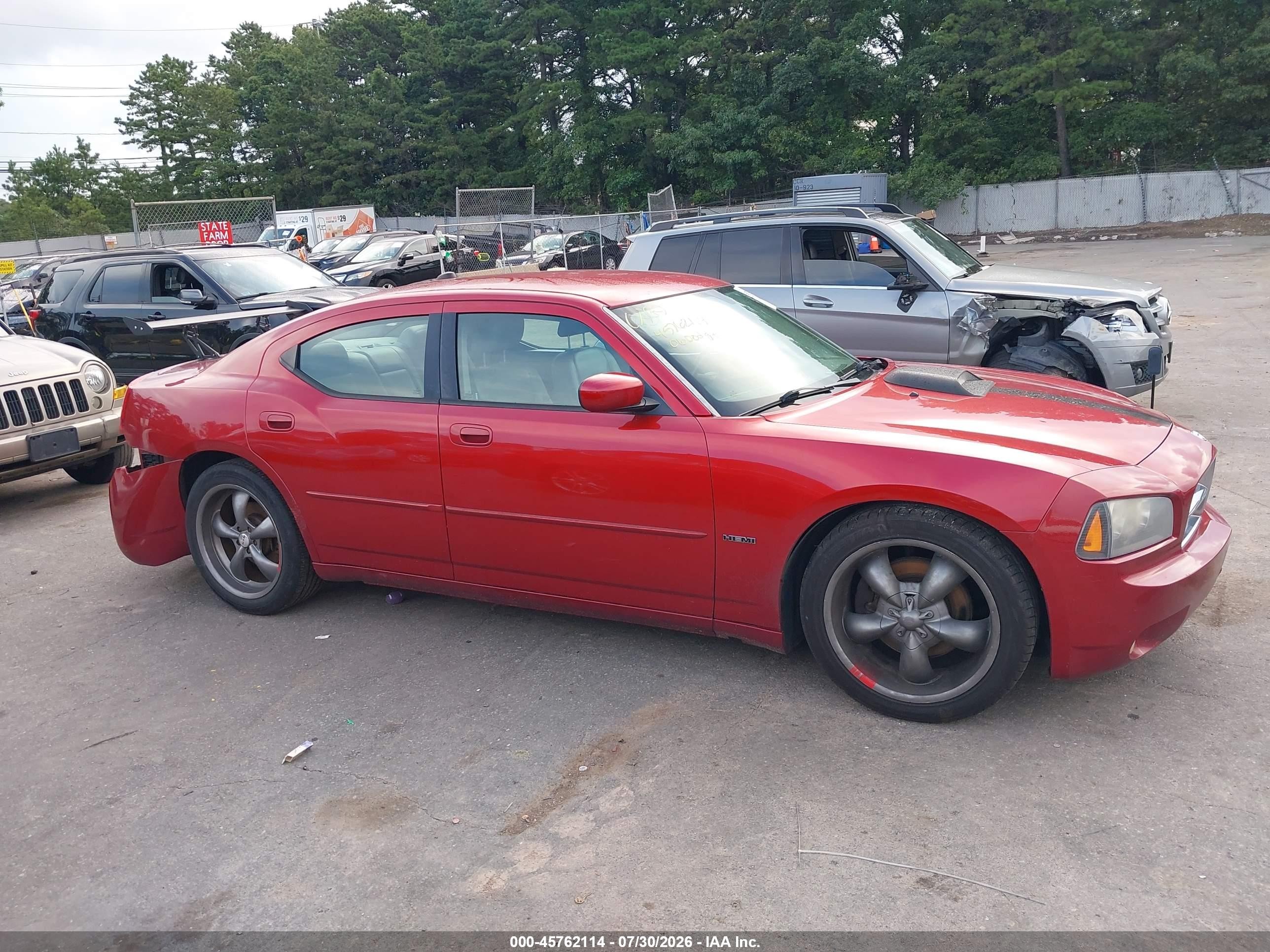 2006 Dodge Charger Rt Красный vin: 2B3KA53H76H136734