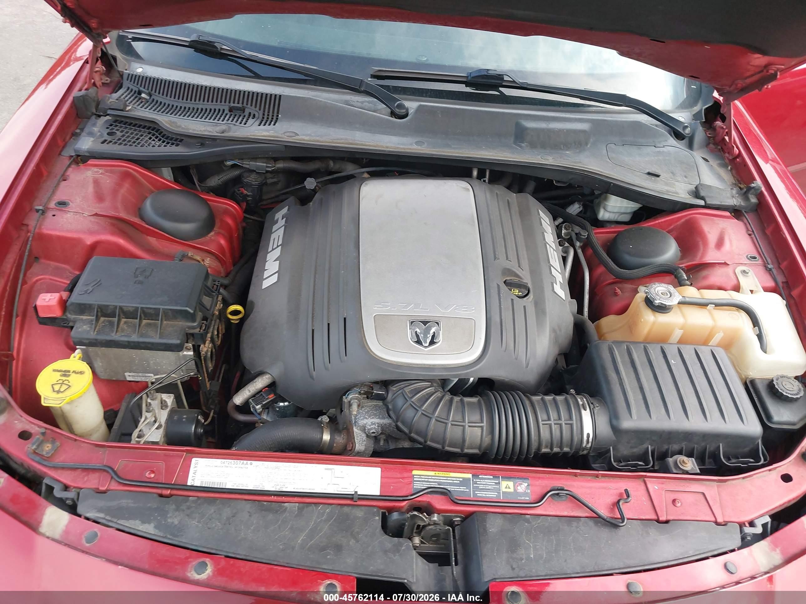 2006 Dodge Charger Rt Красный vin: 2B3KA53H76H136734
